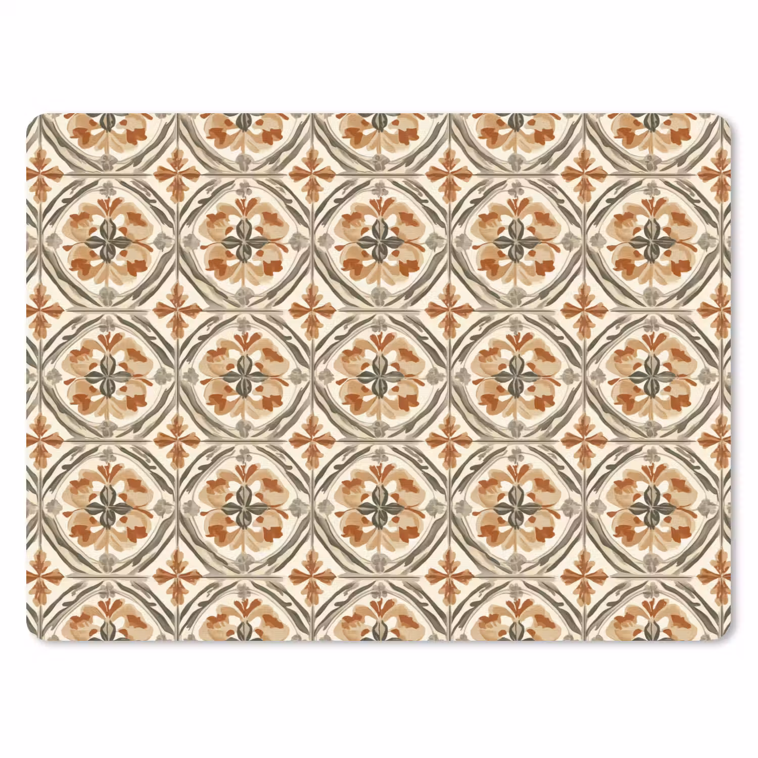 Elegant - Antiek - Kleurrijk muismat rubber klein 262 -3d