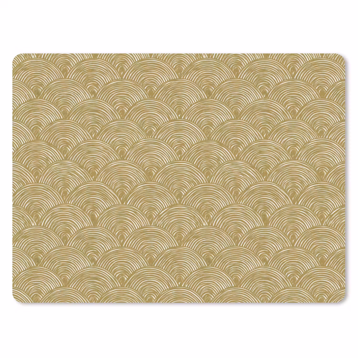 Waaier - Geometrisch - Groen muismat rubber klein 262 -3d