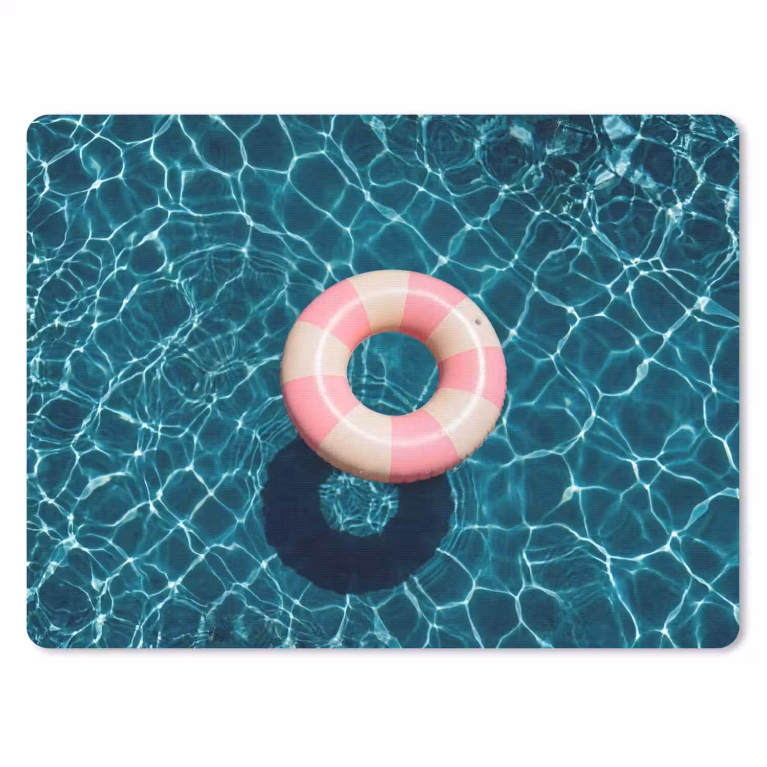 Drijvend - Zwemband - Water muismat rubber klein -3d
