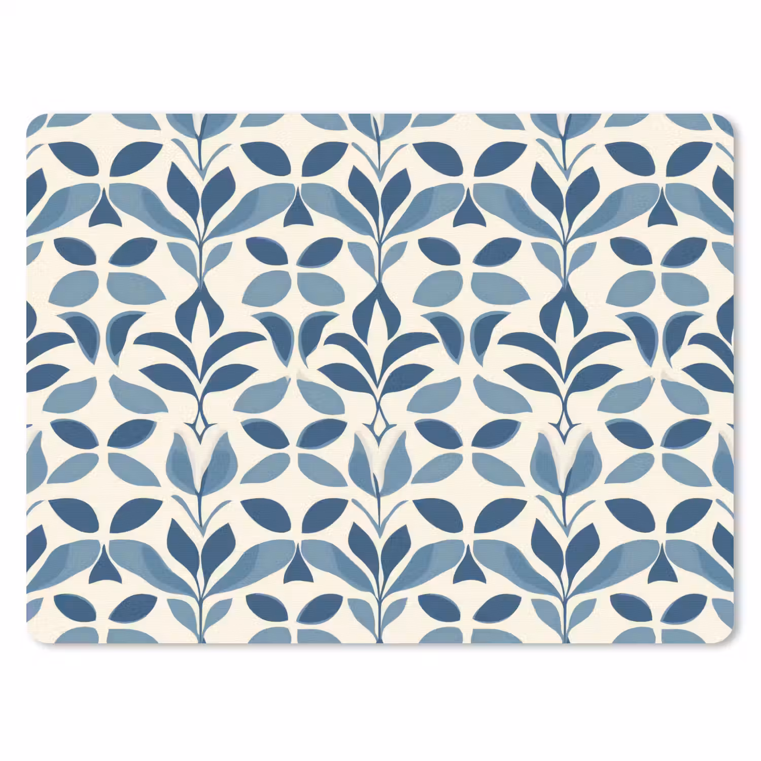 Flora - Modern - Blauw muismat rubber klein 262 -3d