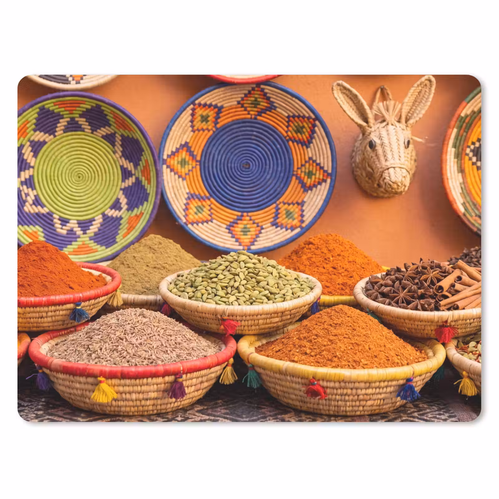 Mouse Pad - Food - Colorful - Culture - Eten - Kleurrijk - Cultuur muismat rubber klein
