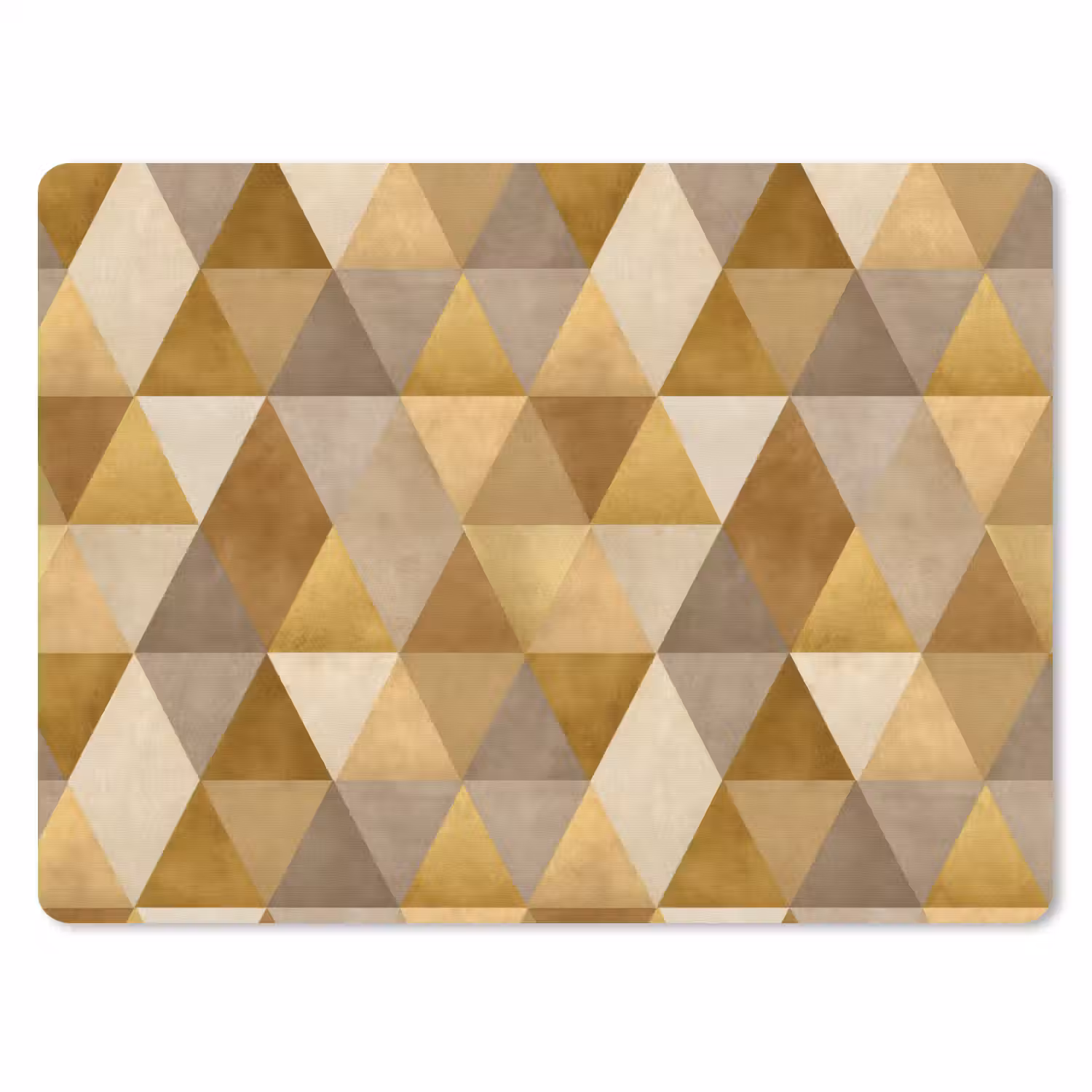 Geometrisch - Driehoek - Goud muismat rubber klein 262 -3d