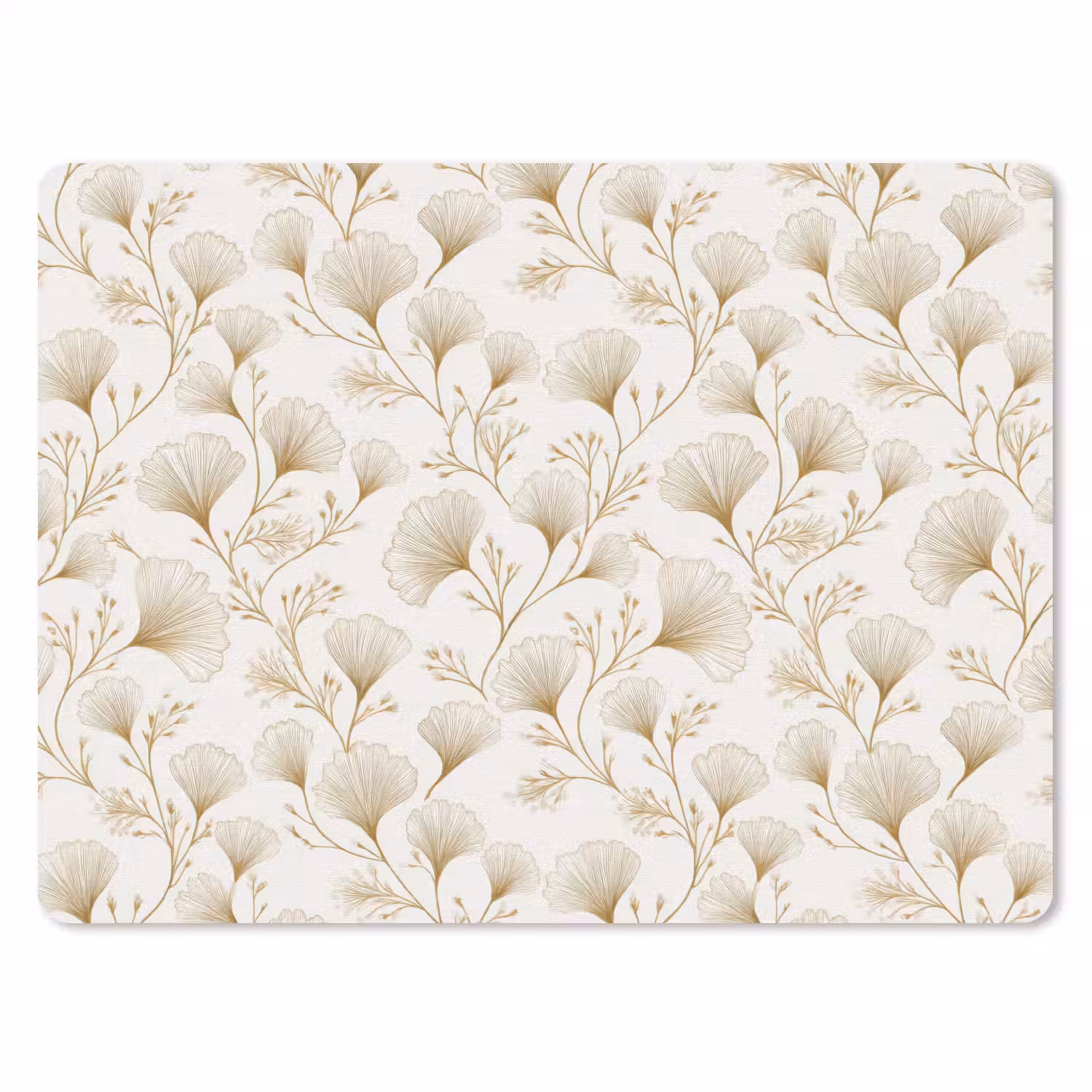 Ginkgo - Takken - Goud muismat rubber klein 262 -3d