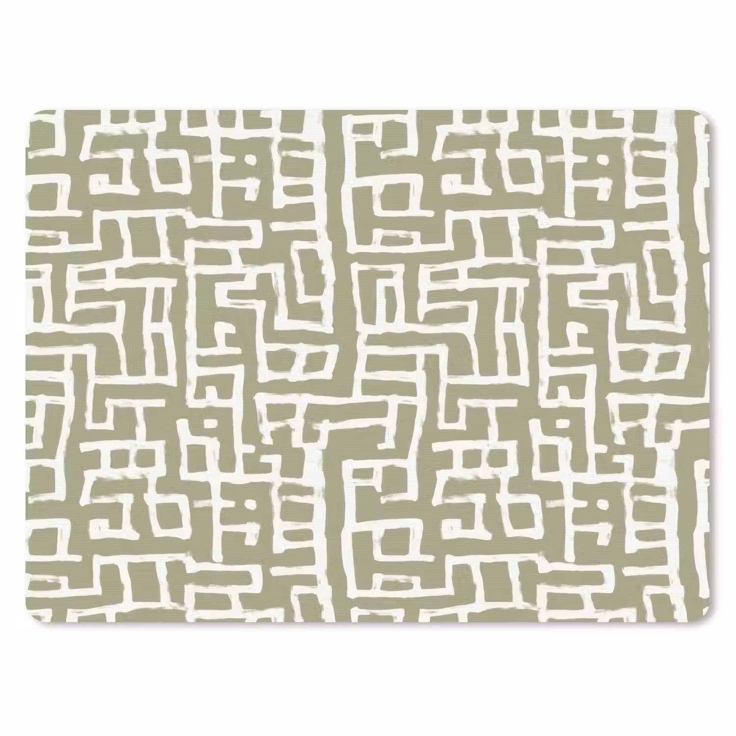 Grafisch - Patroon - Groen muismat rubber klein 262 -3d