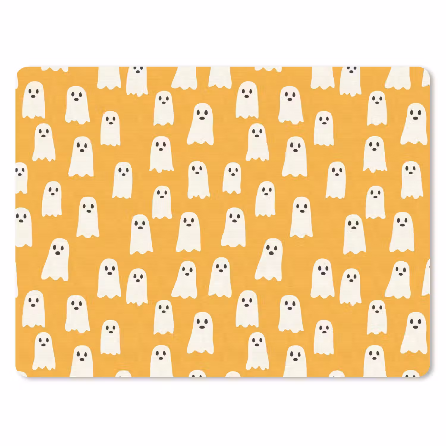 Halloween - Spookjes - Oker muismat rubber klein 262 -3d