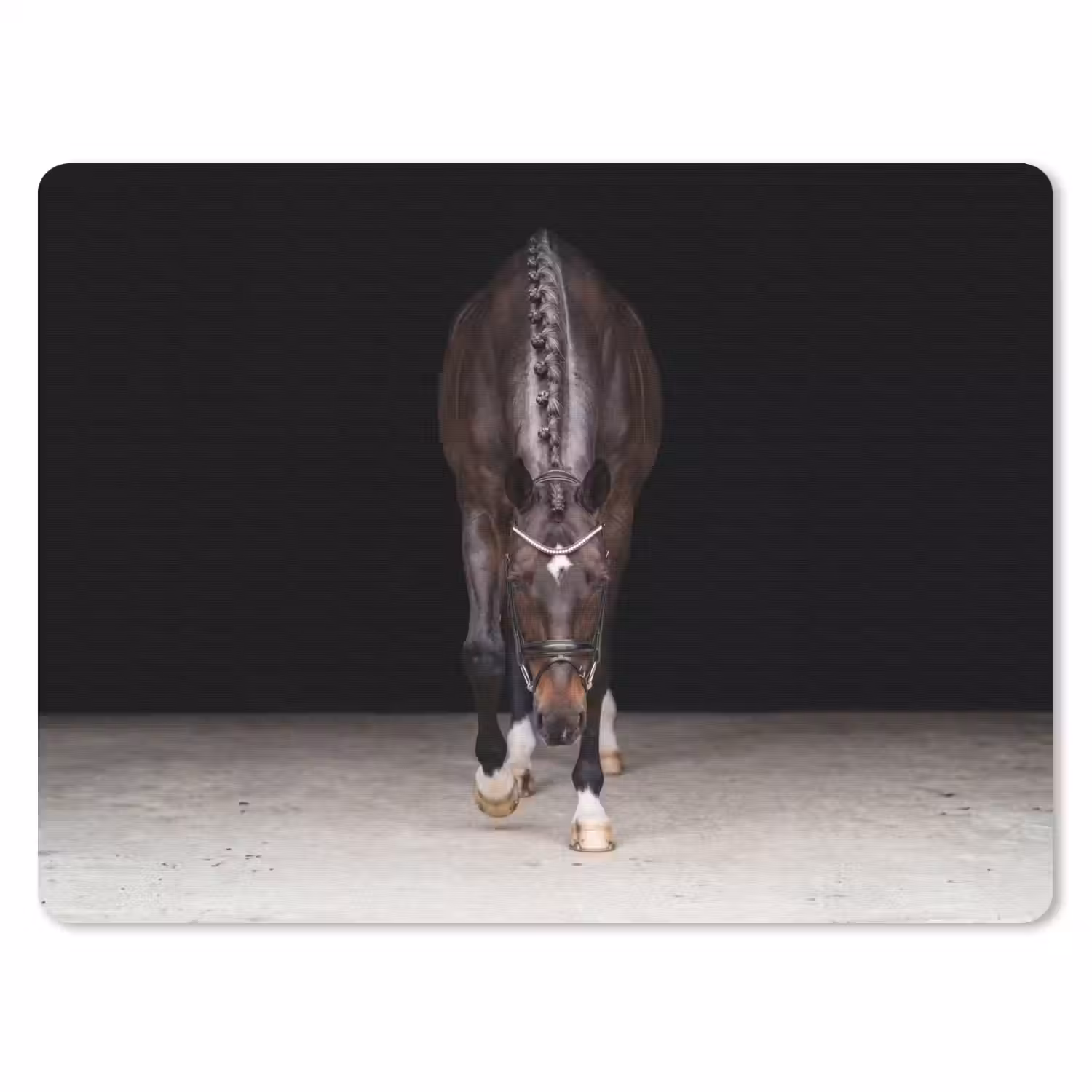 Paard - Modern - Portret muismat rubber klein -3d