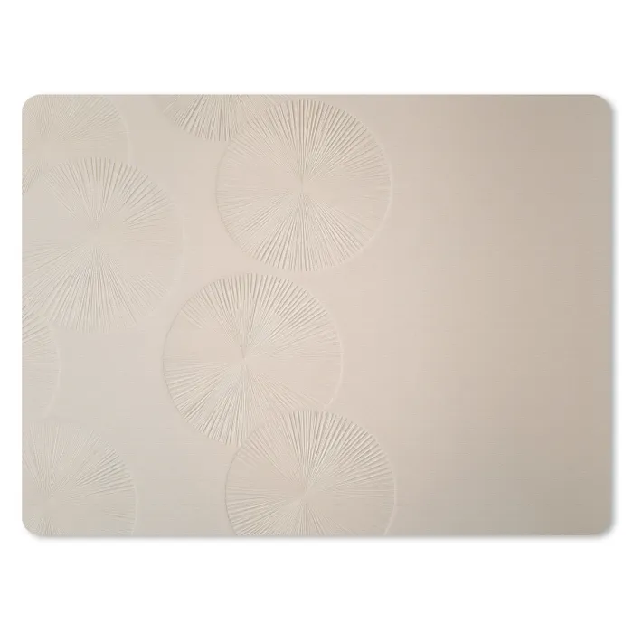 Japandi - Beige - Modern muismat rubber klein -3d