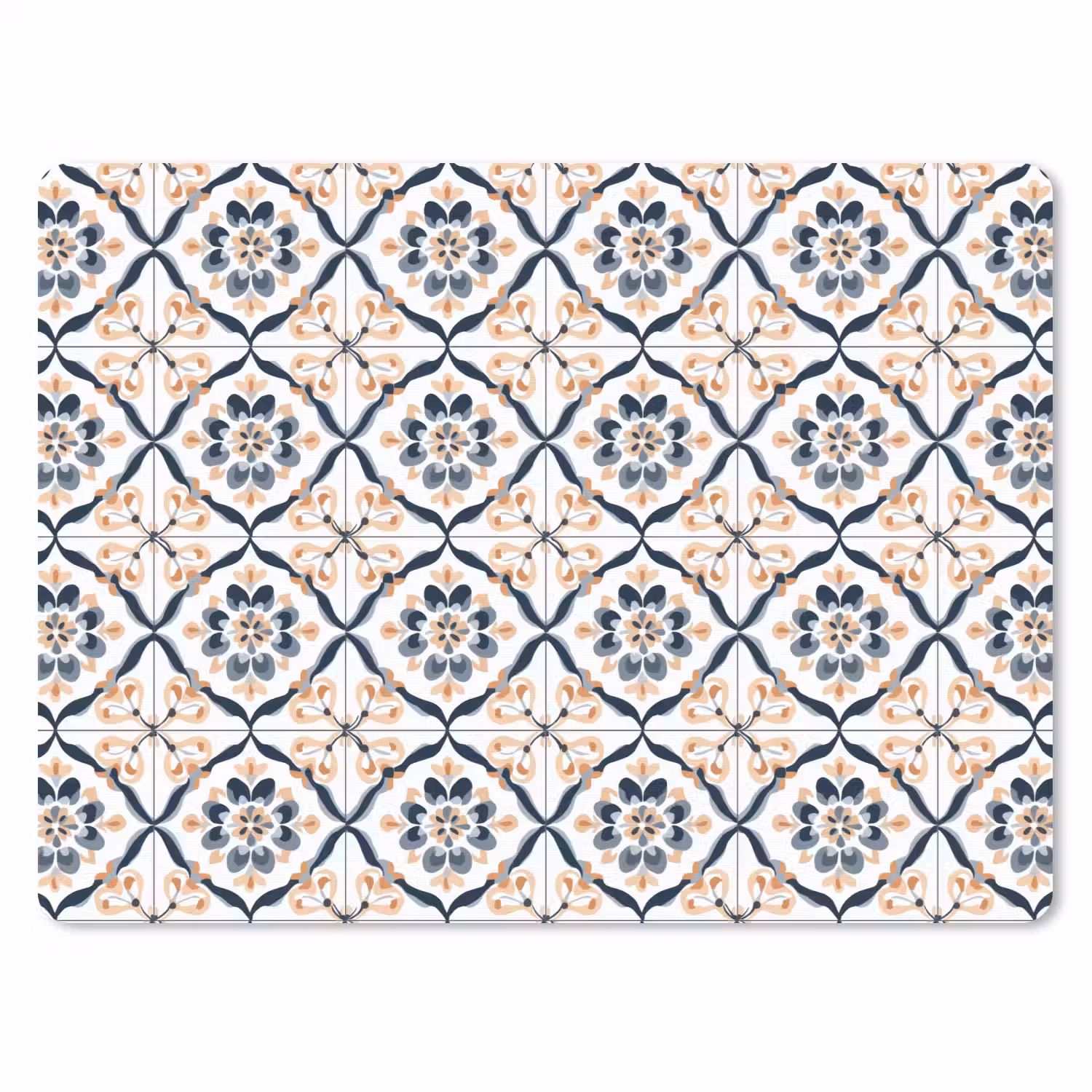 Bladvorm - Patroon - Kleurrijk muismat rubber klein 262 -3d