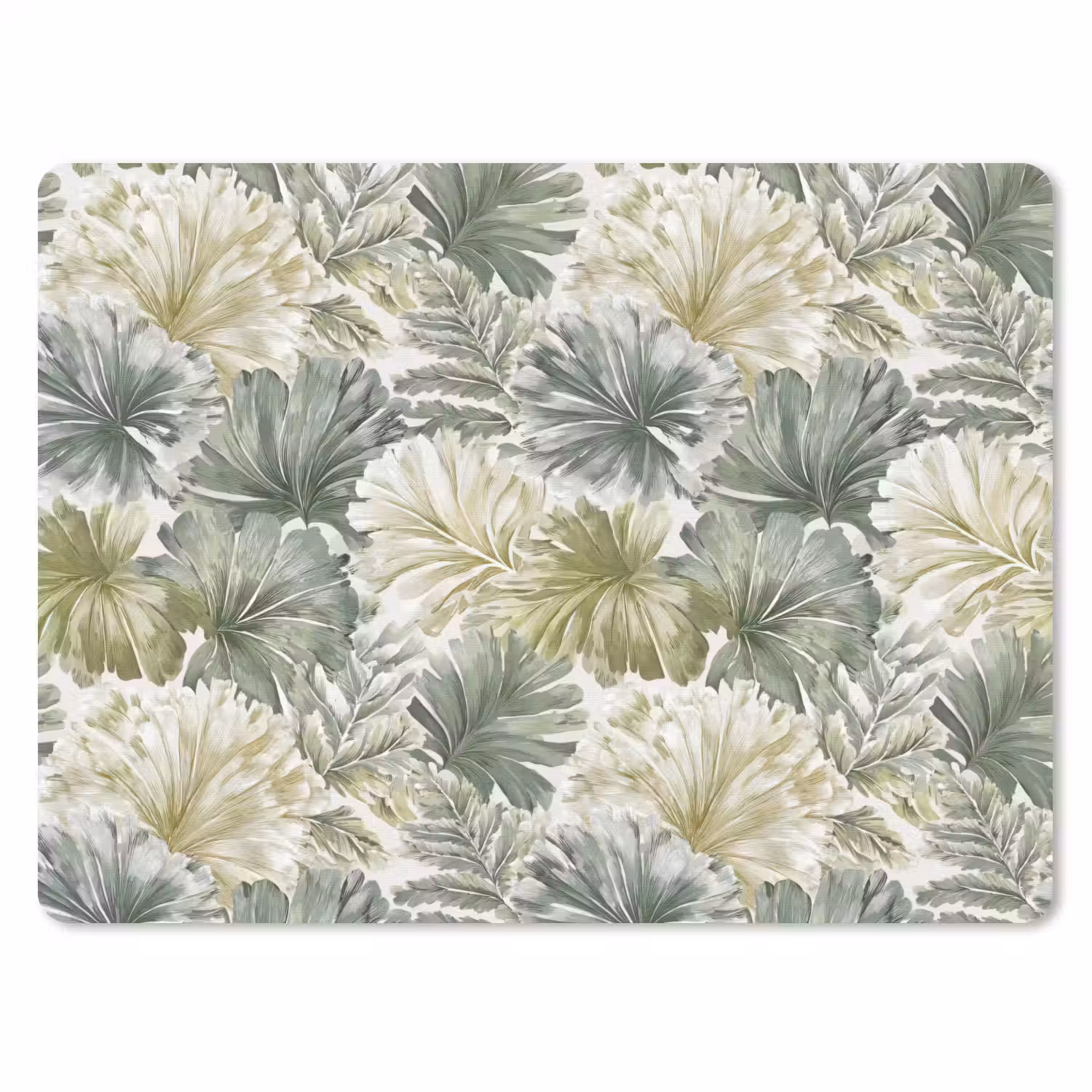 Bladeren - Botanisch - Groen muismat rubber klein 262 -3d