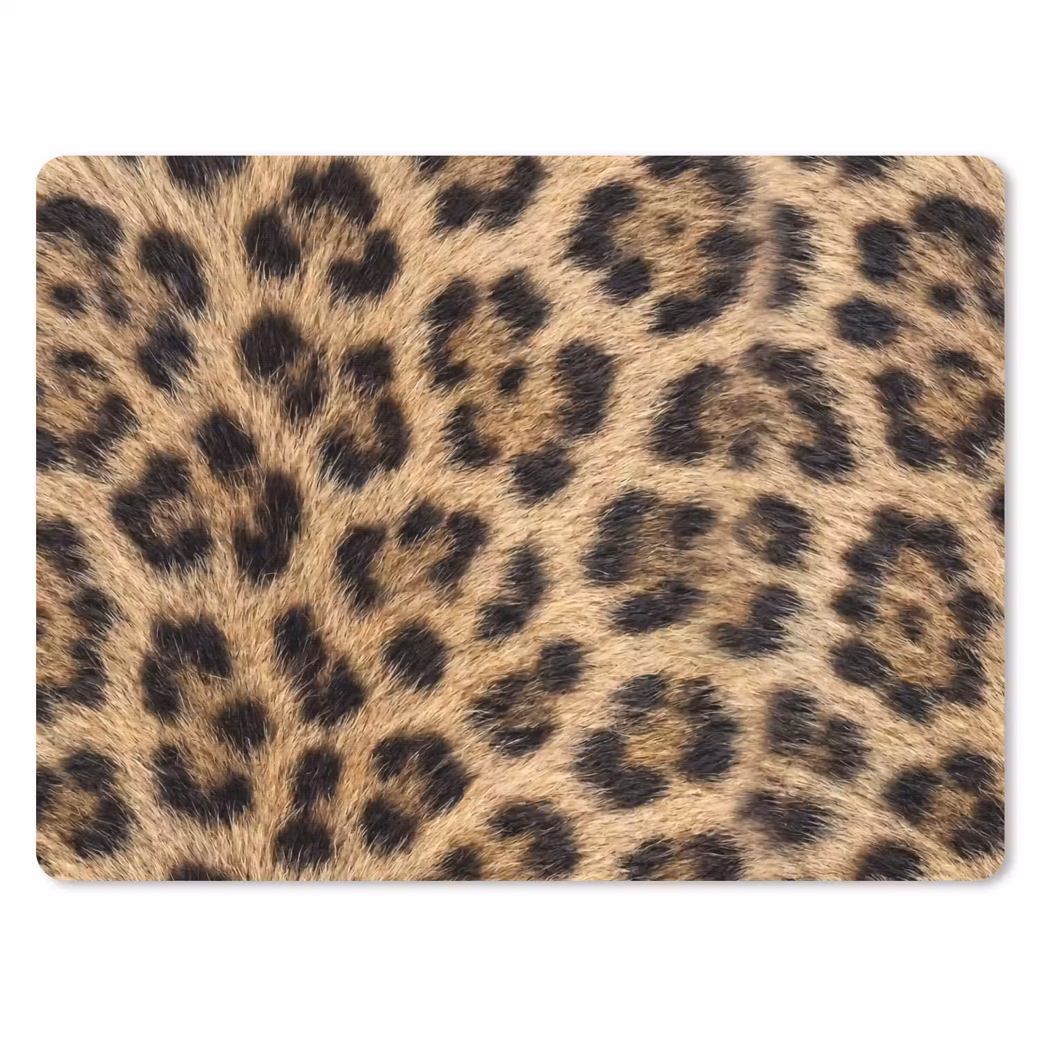 Luipaard - Vacht - Klassiek - Bruin muismat rubber klein -3d