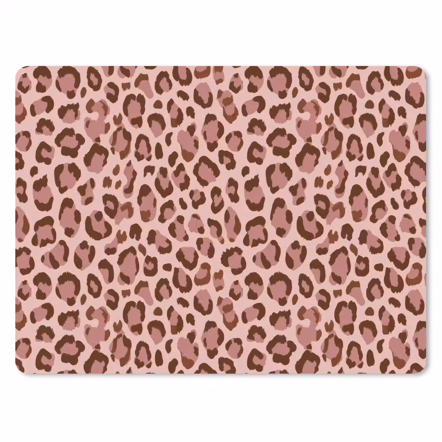Luipaard - Patroon - Roze muismat rubber klein 262 -3d
