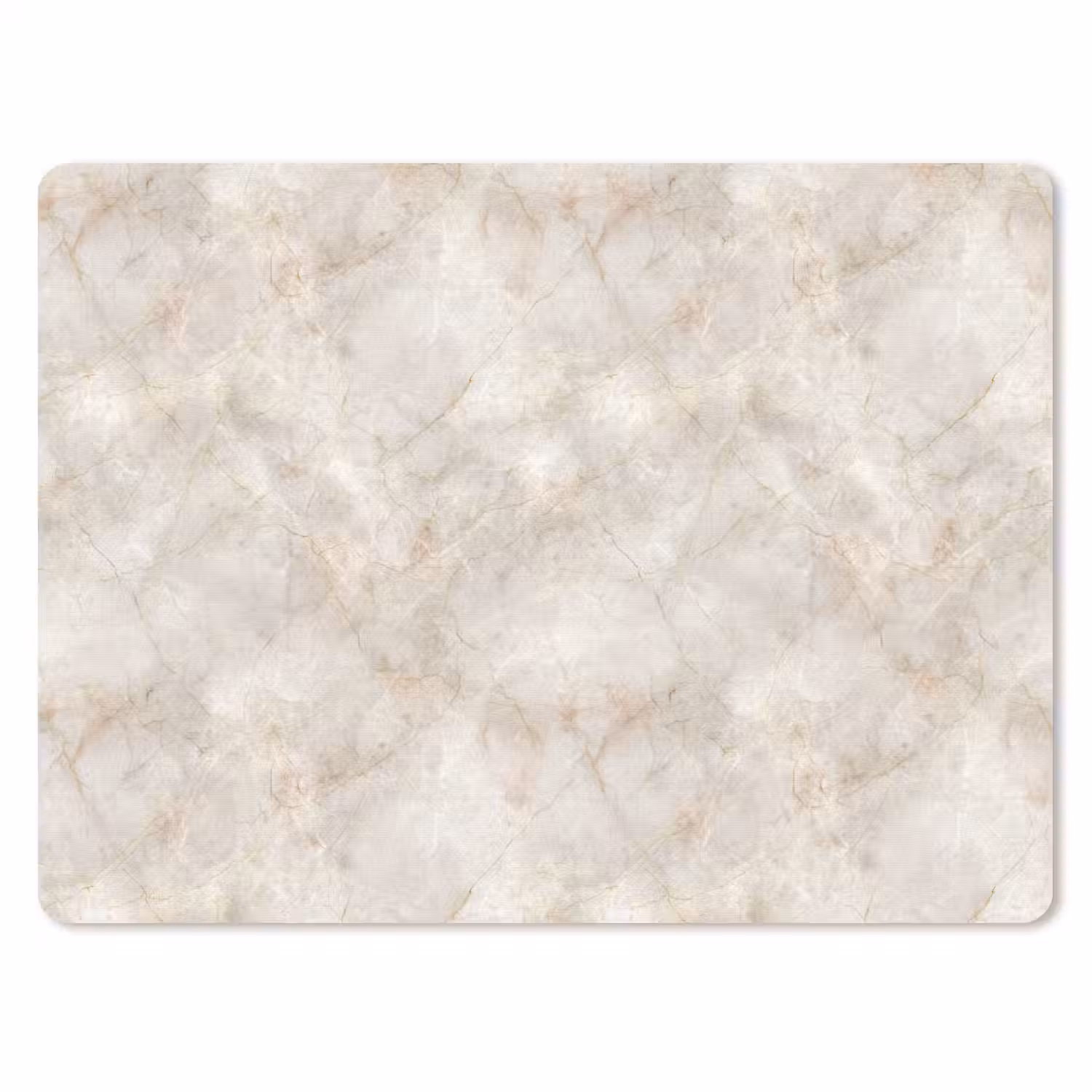 Lichtbeige - Goudbruine Nerven - Marmer muismat rubber klein 262 -3d
