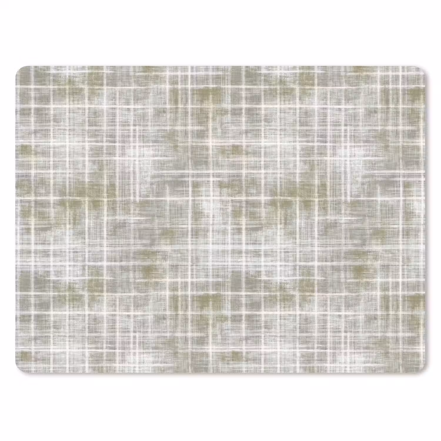Linnen - Patroon - Groen muismat rubber klein 262 -3d