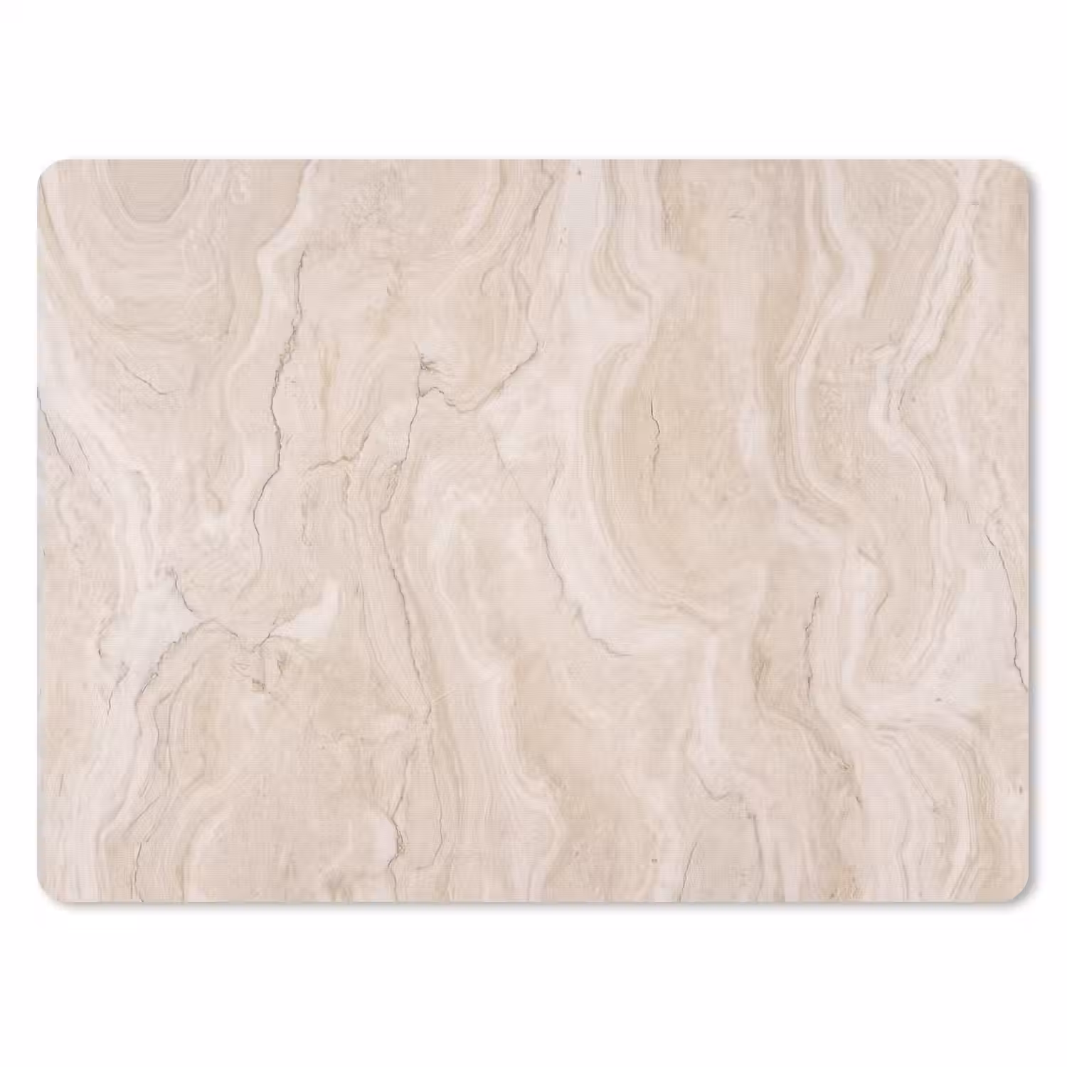 Marmer - Patroon - Beige - Steen - Abstract muismat rubber klein -3d