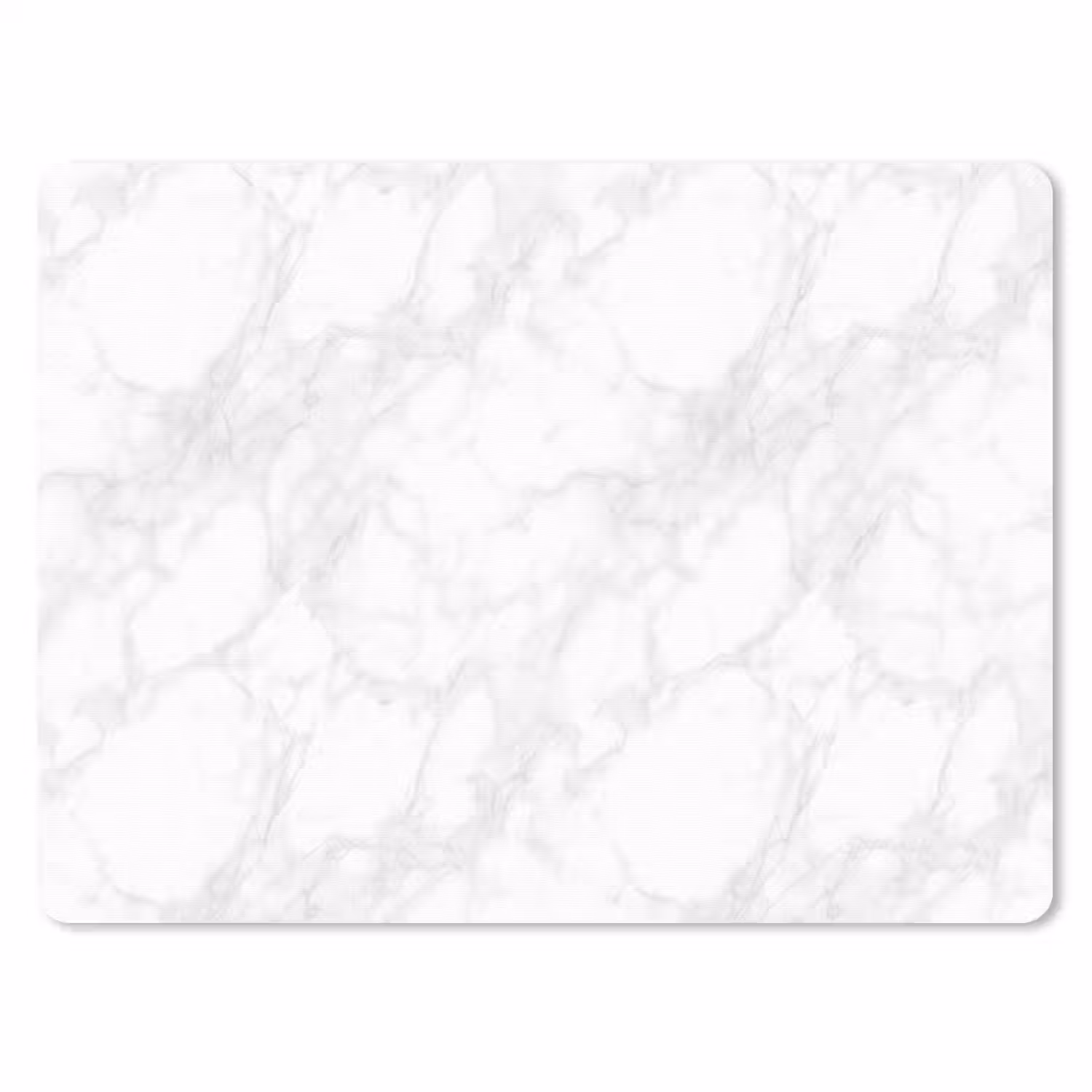 Minimalistisch - Wit - Grijze aders muismat rubber klein 262 -3d