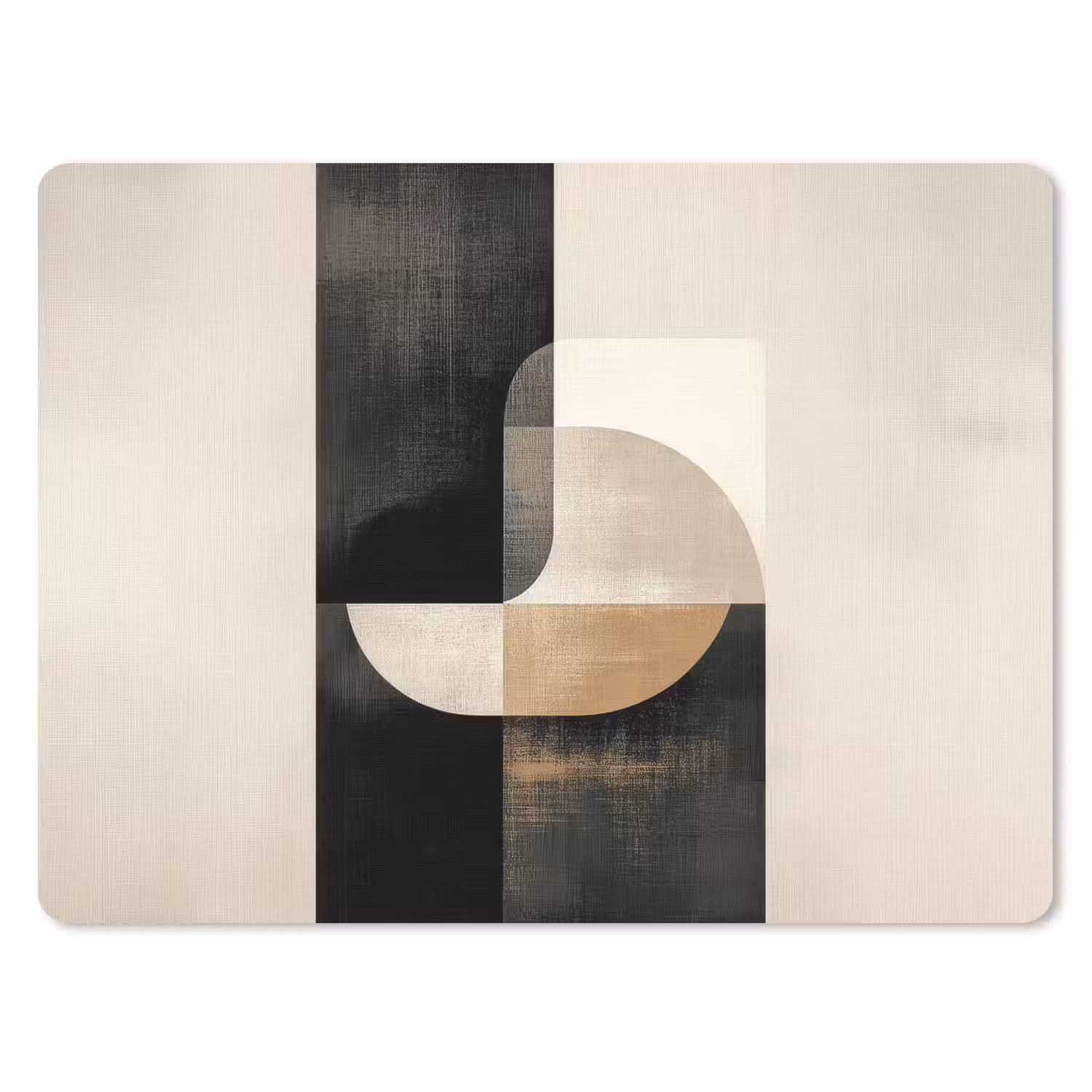Modern - Vierkant - Vormen muismat rubber klein -3d