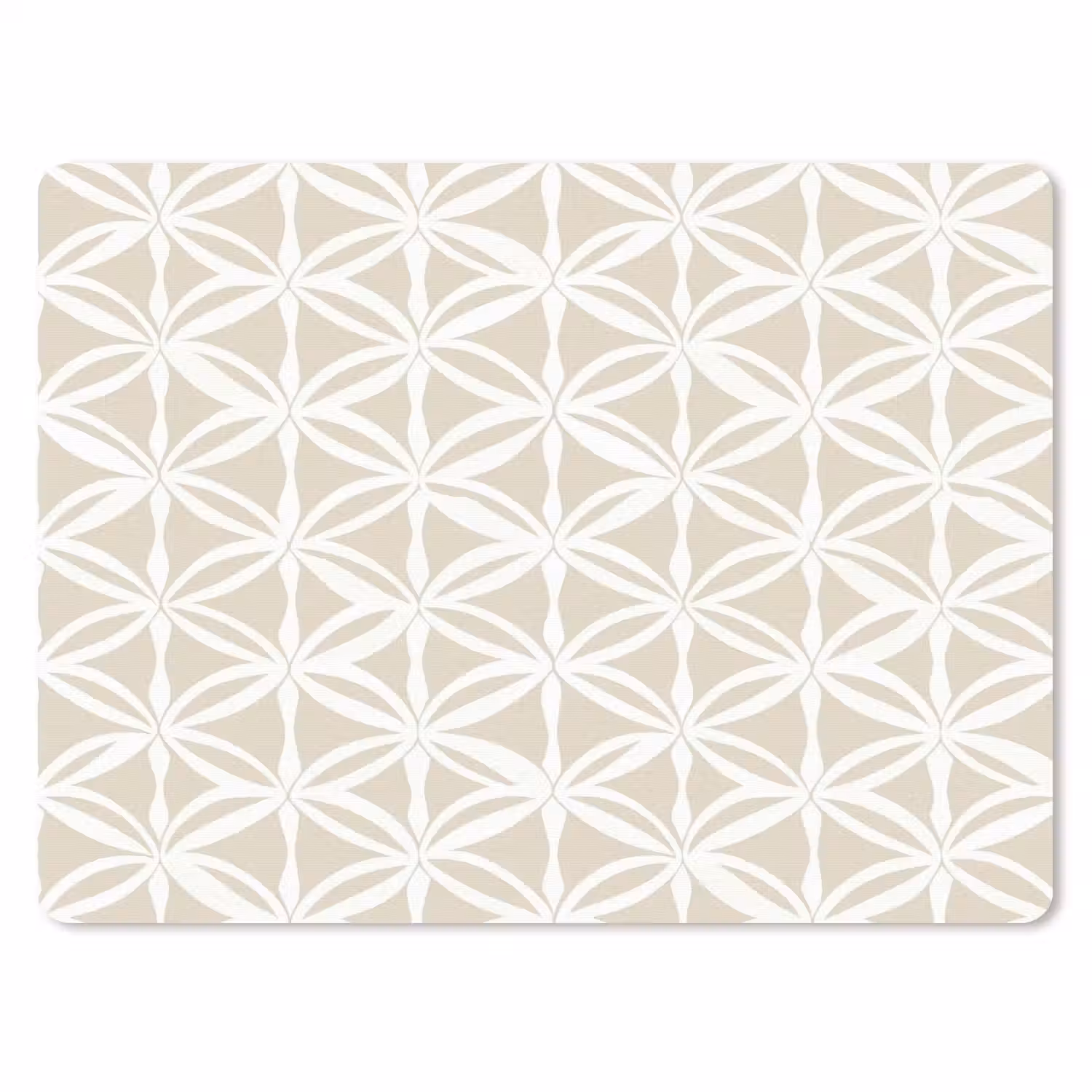 Motief - Modern - Beige muismat rubber klein 262 -3d