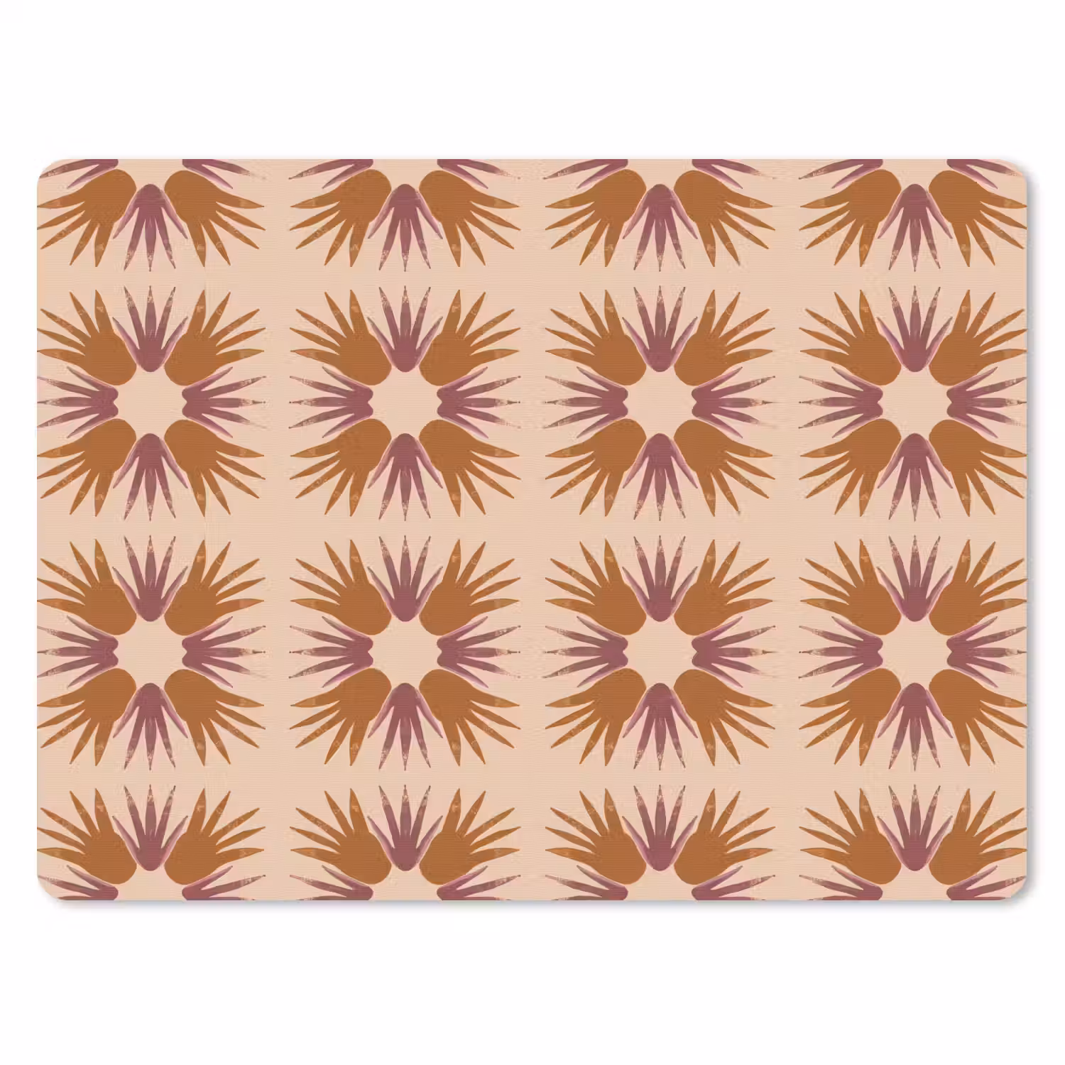Ornament - Patroon - Oker muismat rubber klein 262 -3d