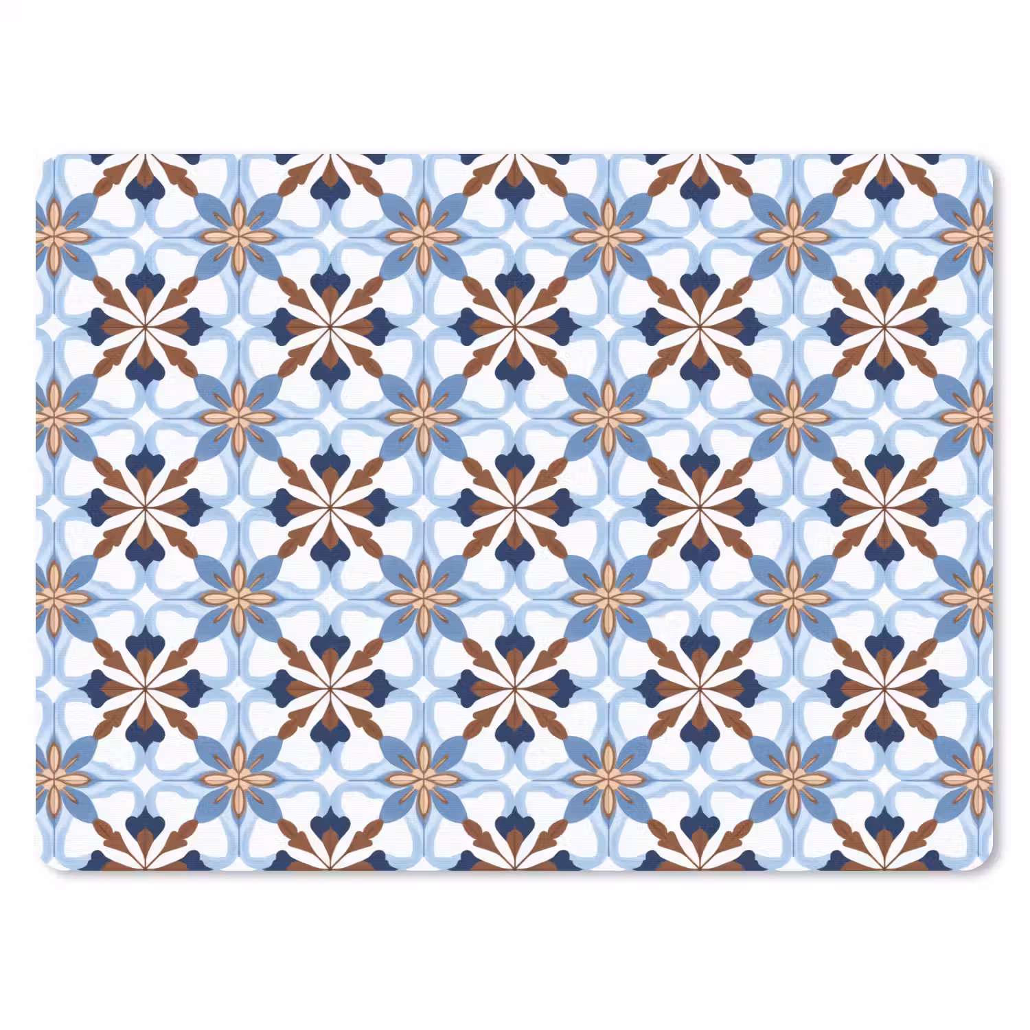 Ornament - Tegel - Kleurrijk muismat rubber klein 262 -3d