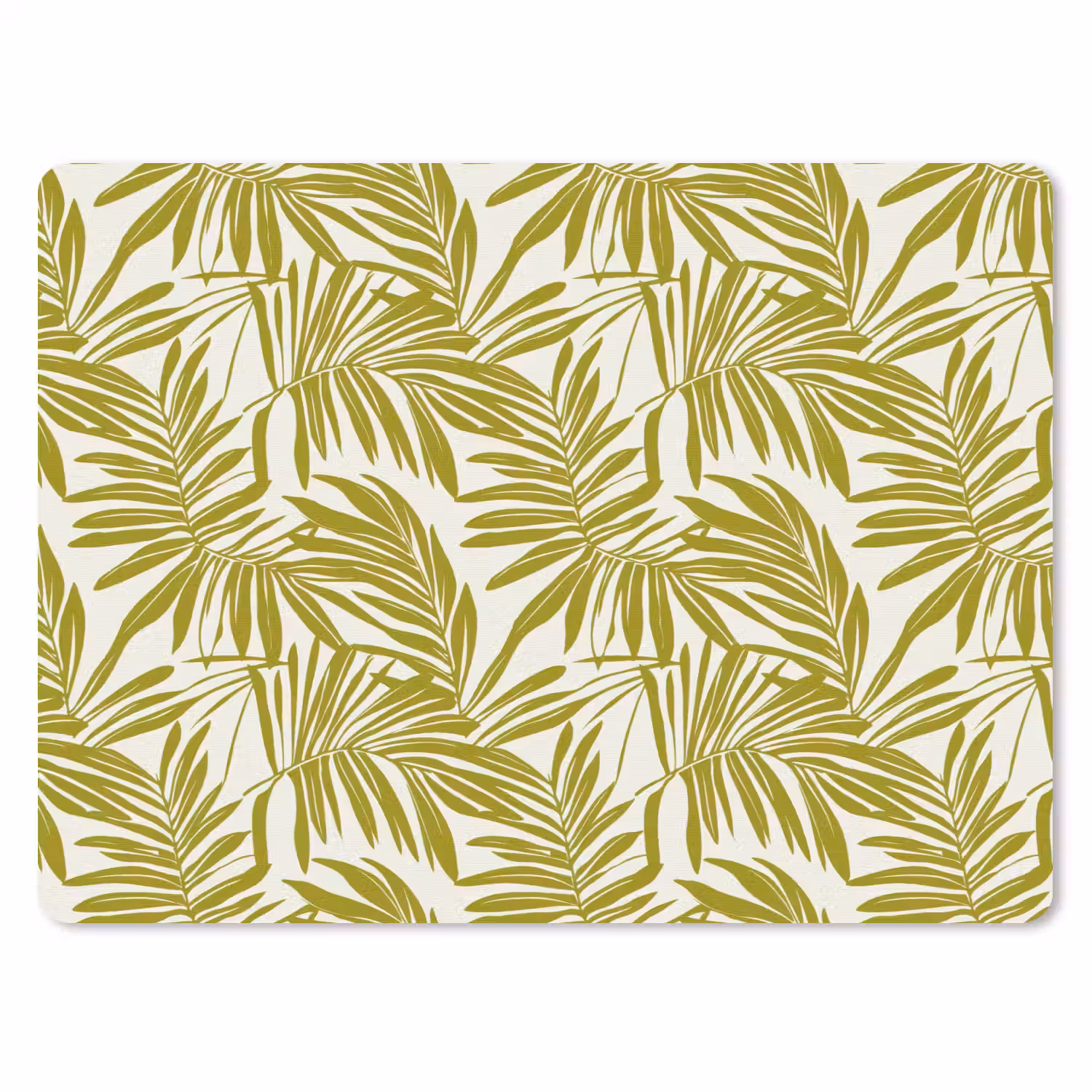 Palmblad - Patroon - Groen muismat rubber klein 262 -3d