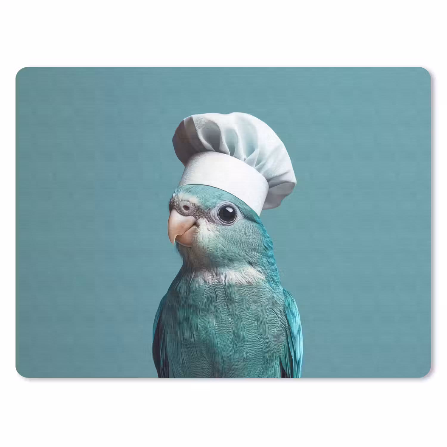 Parkiet - Vogel - Koksmuts - Cute muismat rubber klein -3d
