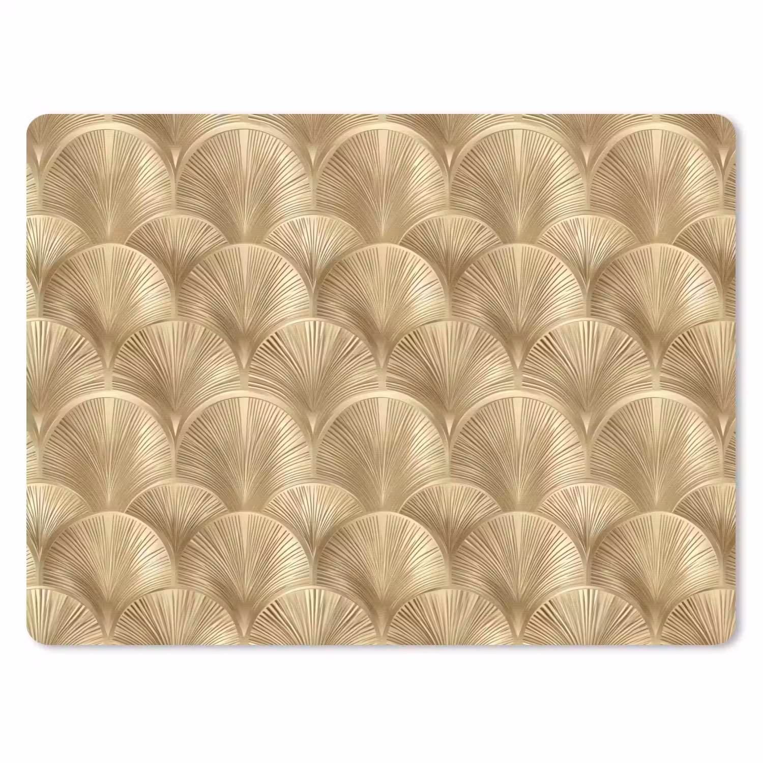 Patroon - Waaier - Goud muismat rubber klein 262 -3d