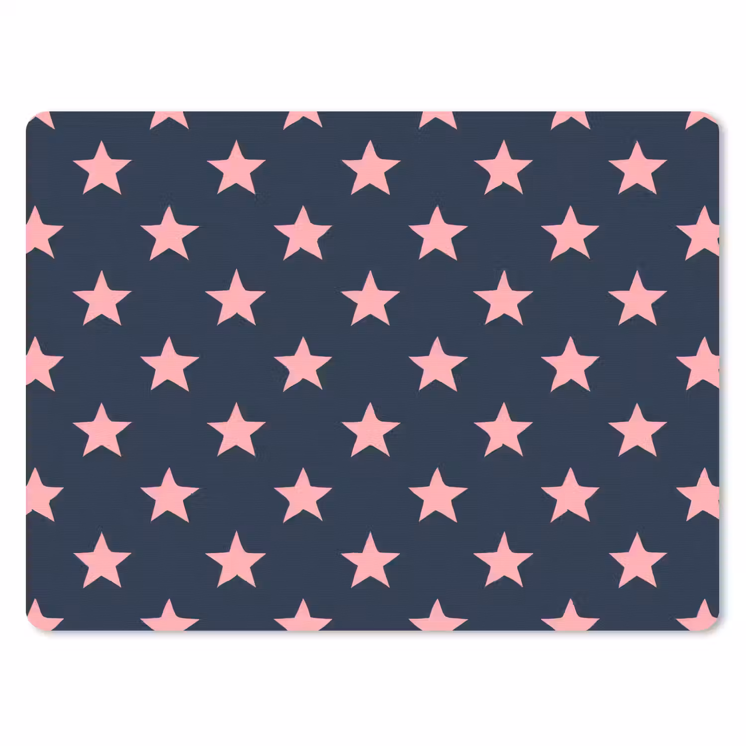 Patroon - Sterren - Roze muismat rubber klein 262 -3d