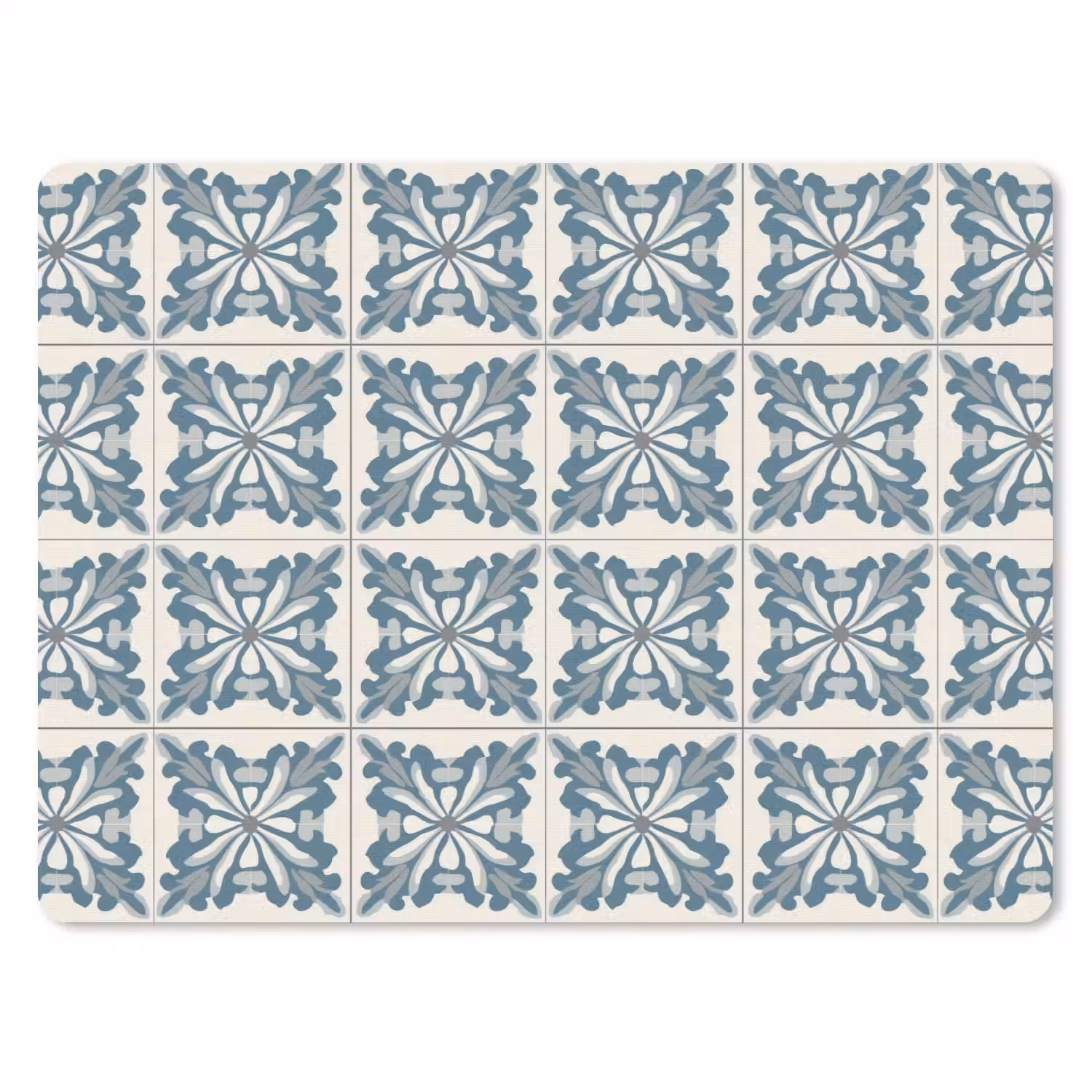 Dessin - Tegel - Blauw muismat rubber klein 262 -3d