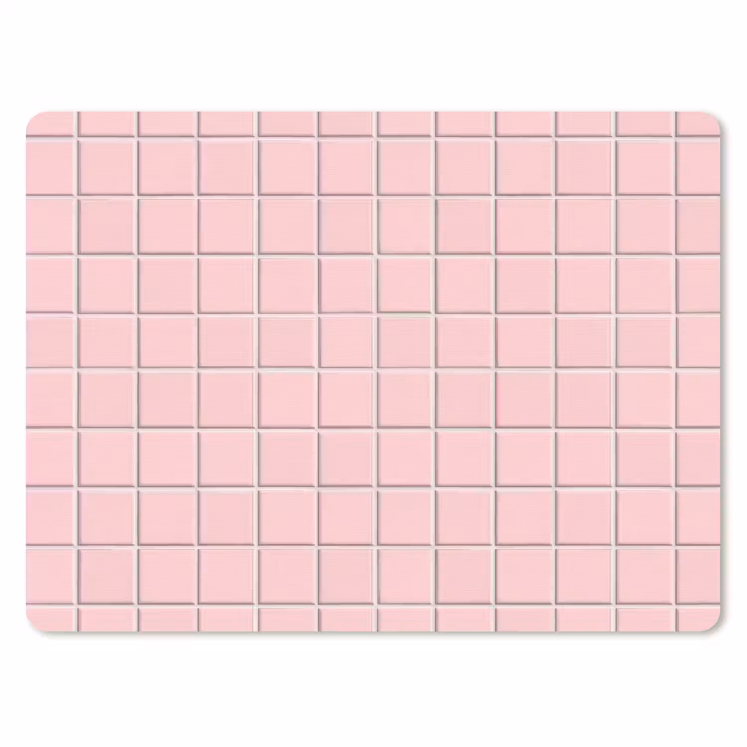 Patroon - Tegel - Pastelroze muismat rubber klein 262 -3d