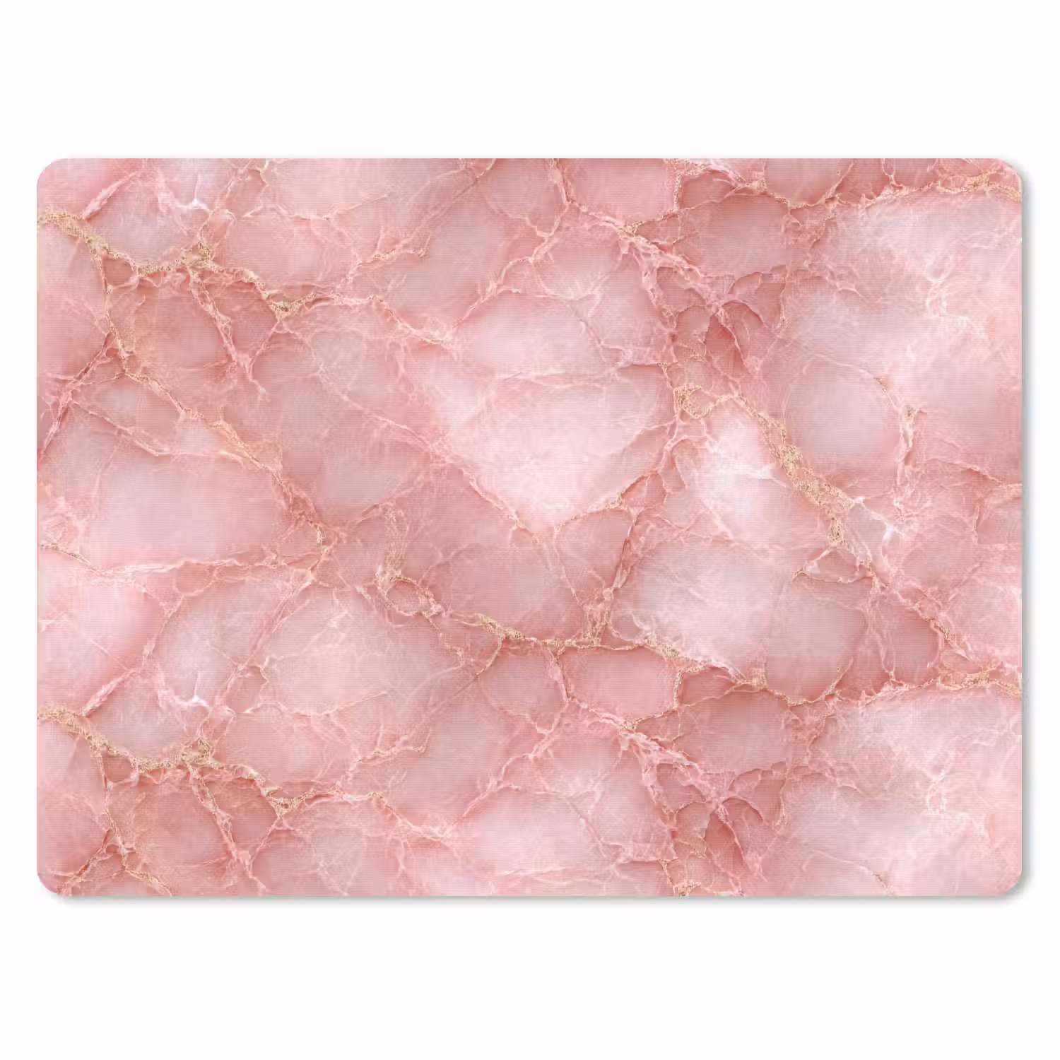 Roze - Kwarts - Goud - Marmer muismat rubber klein 262 -3d