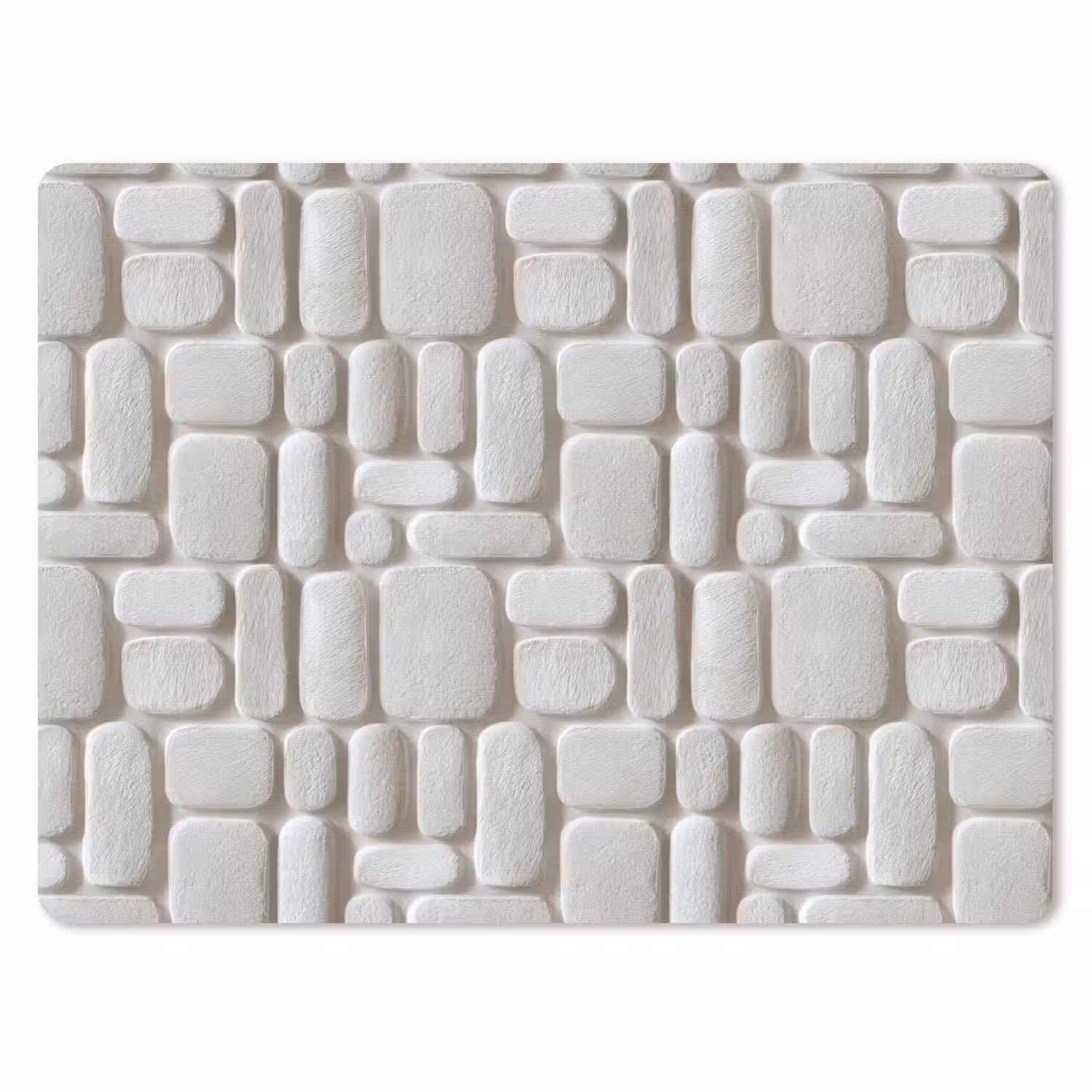Reliëf - Structuur - Wit muismat rubber klein 262 -3d