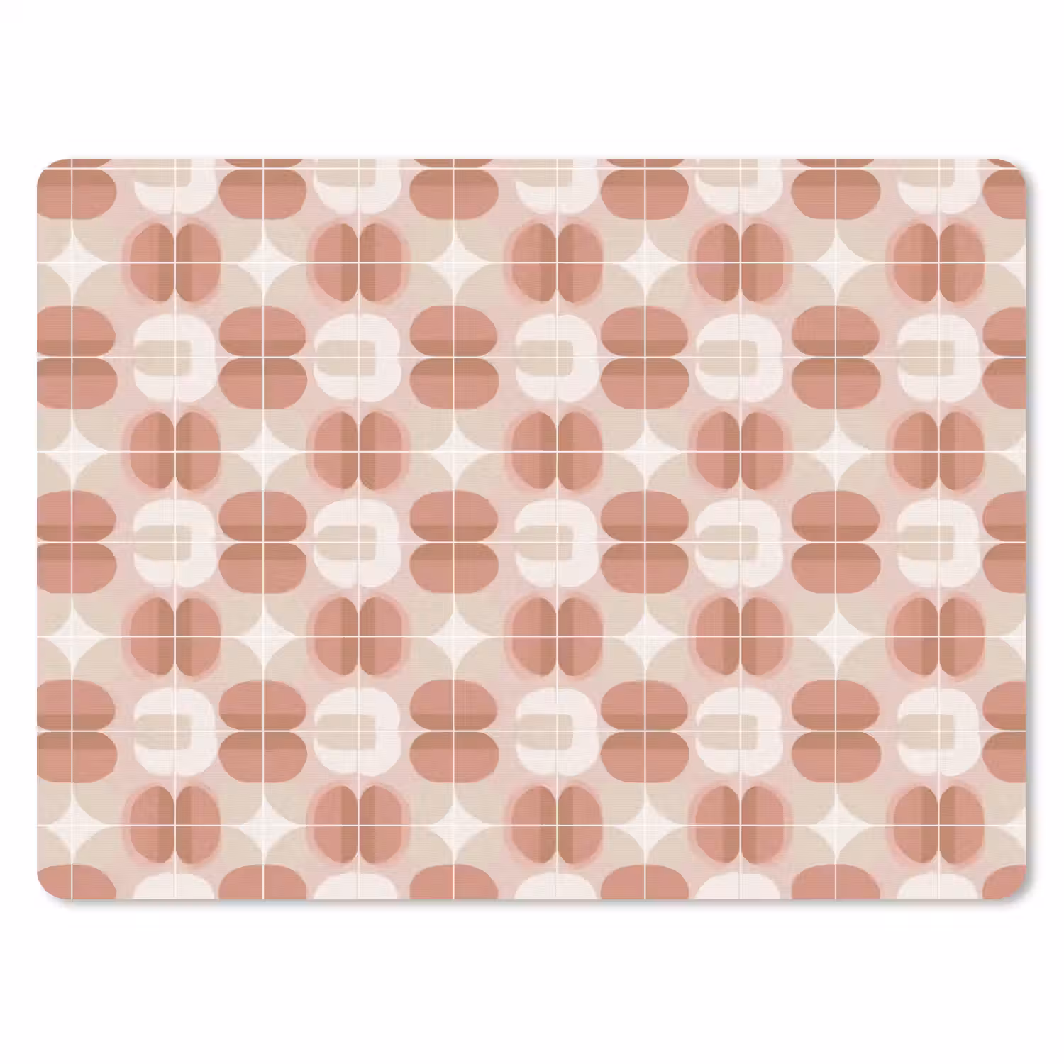 Retro - Klassiek - Roze muismat rubber klein 262 -3d