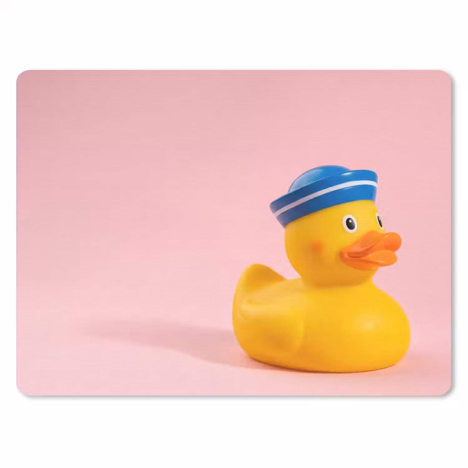 Matroos - Eend - Roze muismat rubber klein -3d
