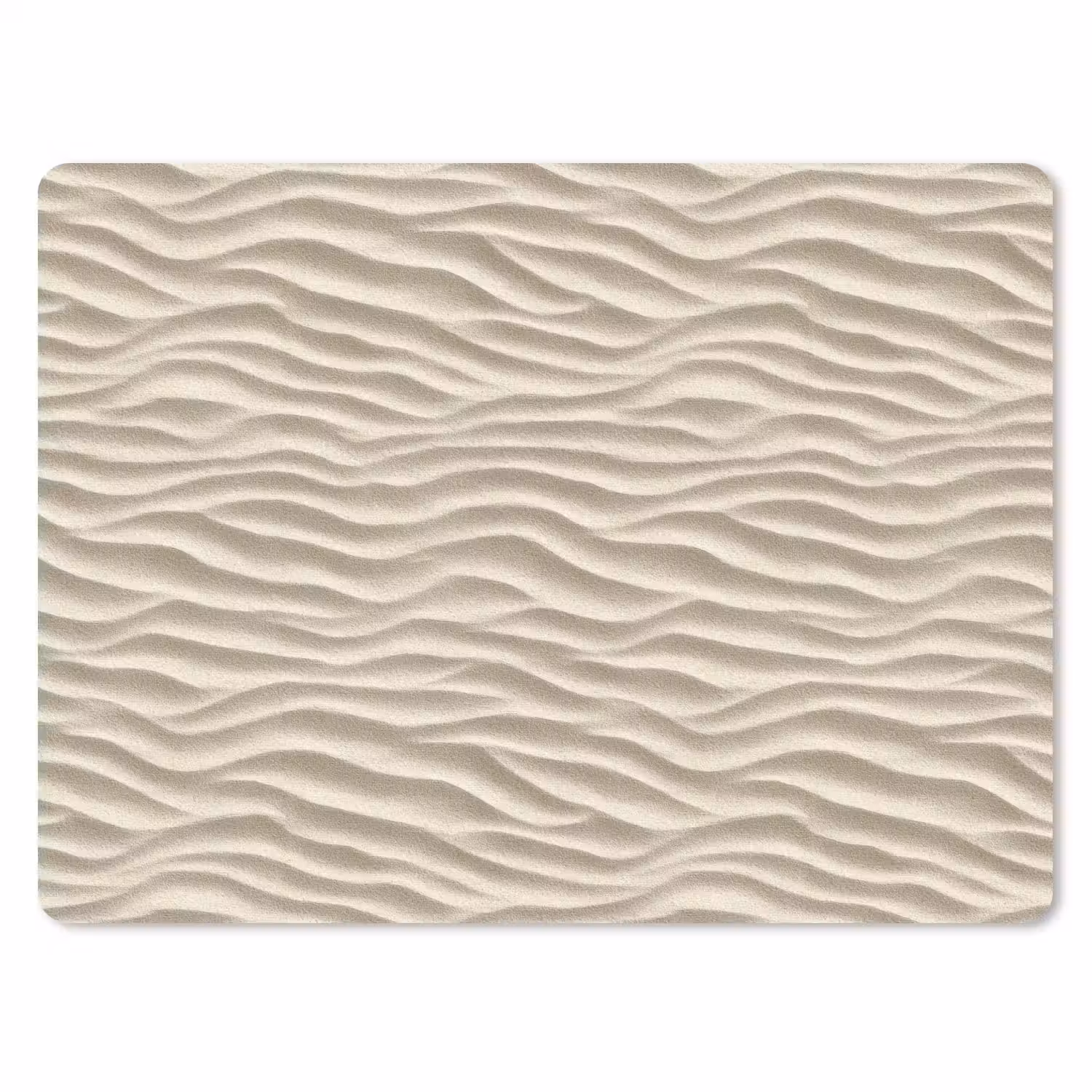 Zand - Golven - Beige muismat rubber klein 262 -3d