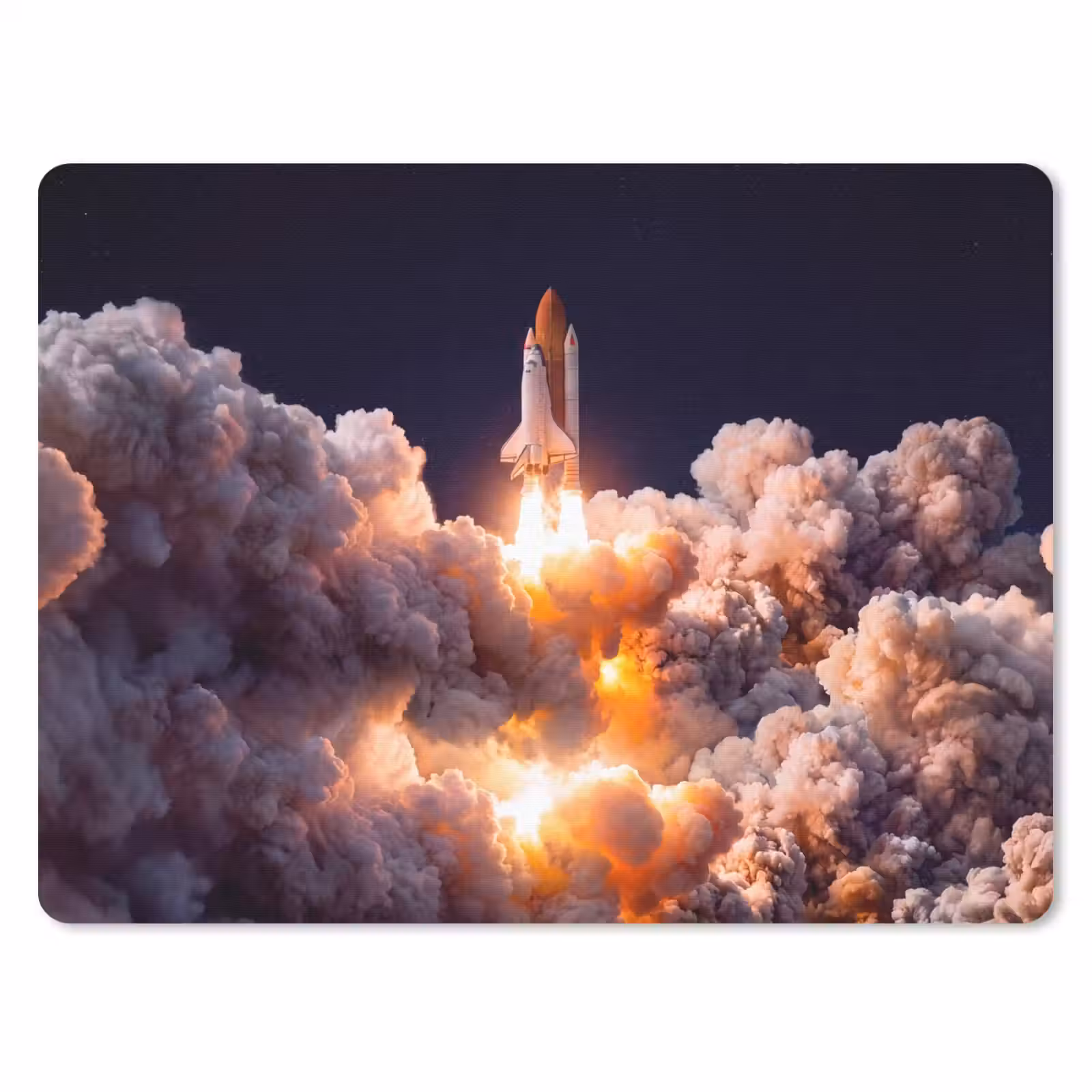 Mouse Pad - Spacecraft - Launch - Stars - Ruimtevaartuig - Lancering - Sterren muismat rubber klein