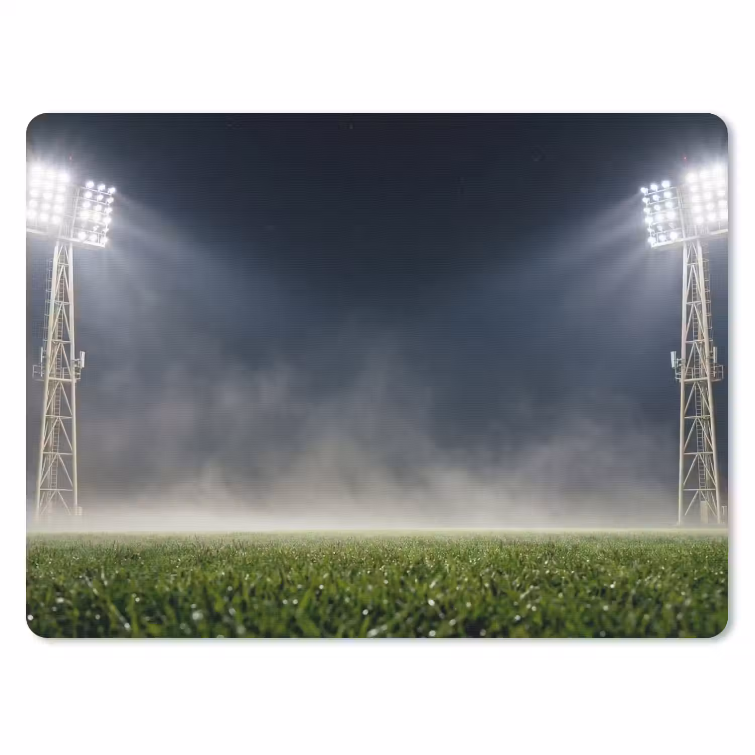 Stadion - Lichtmast - Sport - Nacht muismat rubber klein -3d