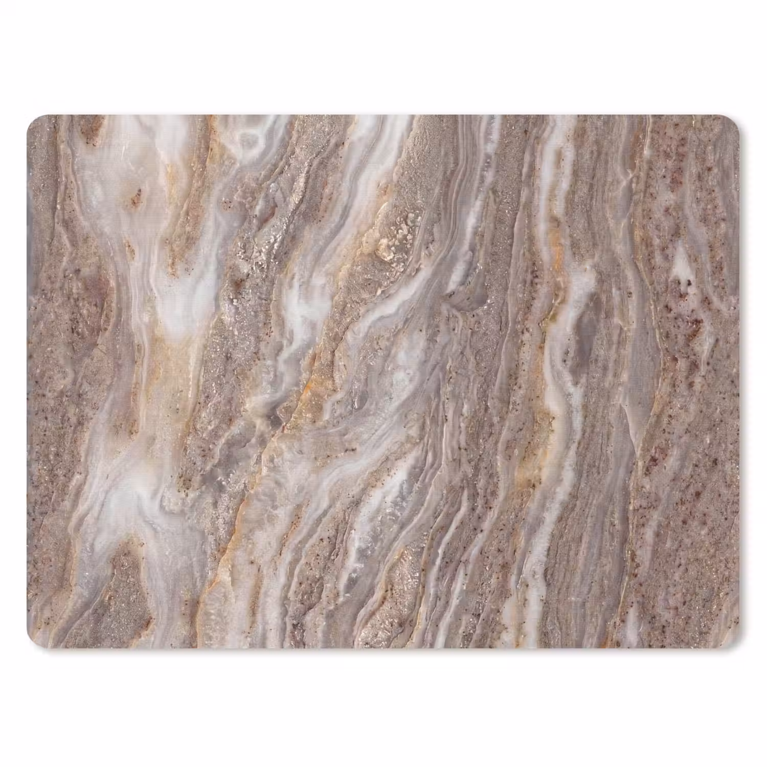 Textuur - Steen - Abstract - Beige muismat rubber klein -3d