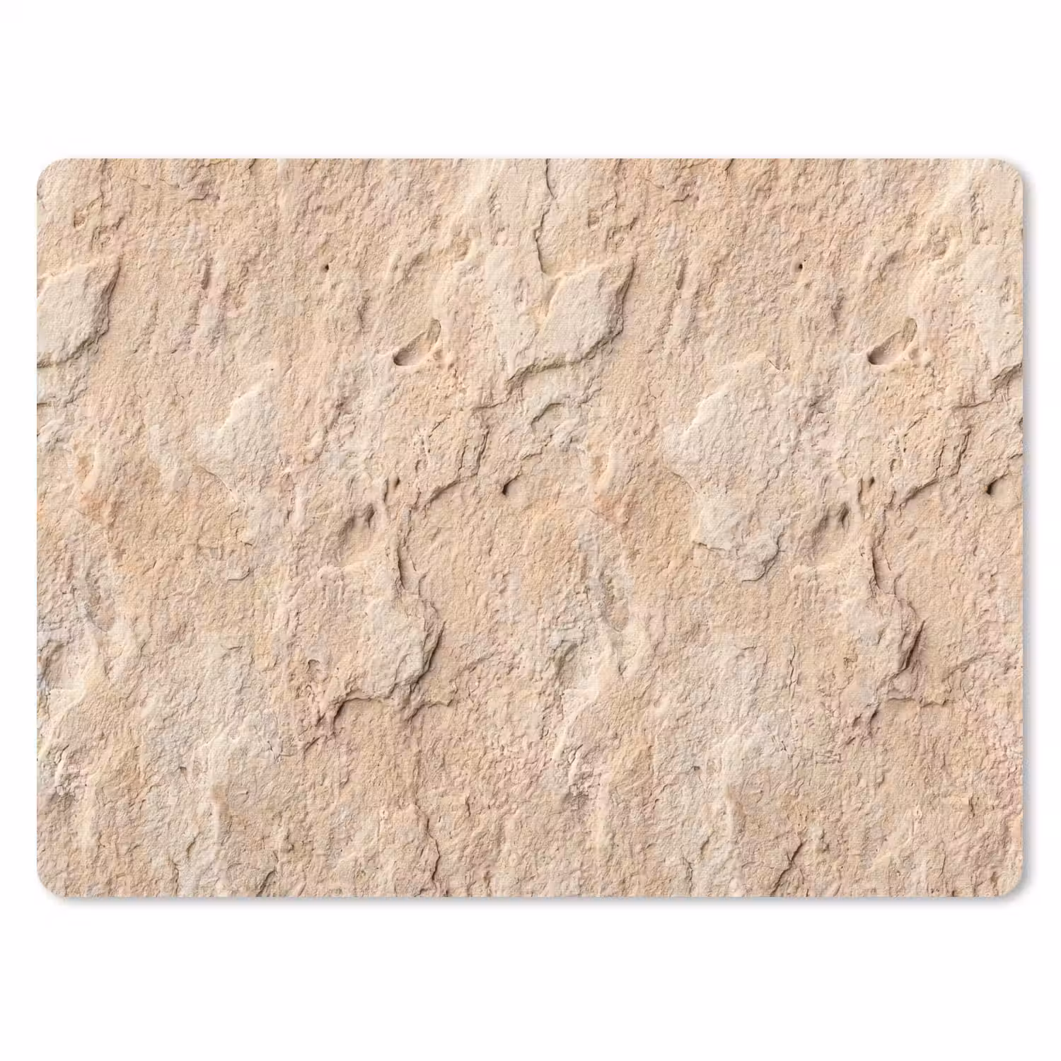Textuur - Steen - Natuur - Beige muismat rubber klein -3d