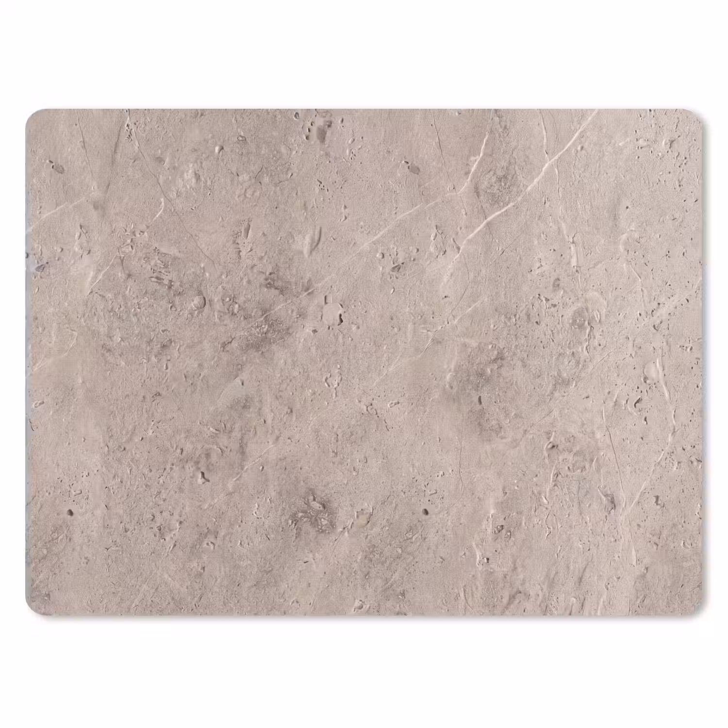 Textuur - Steen - Patroon - Rustiek - Beige muismat rubber klein -3d