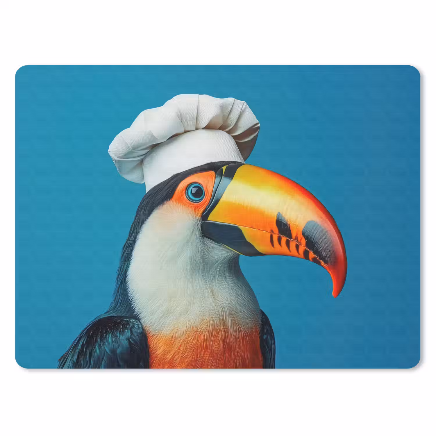 Toekan - Papegaai - Vogel - Koksmuts muismat rubber klein -3d