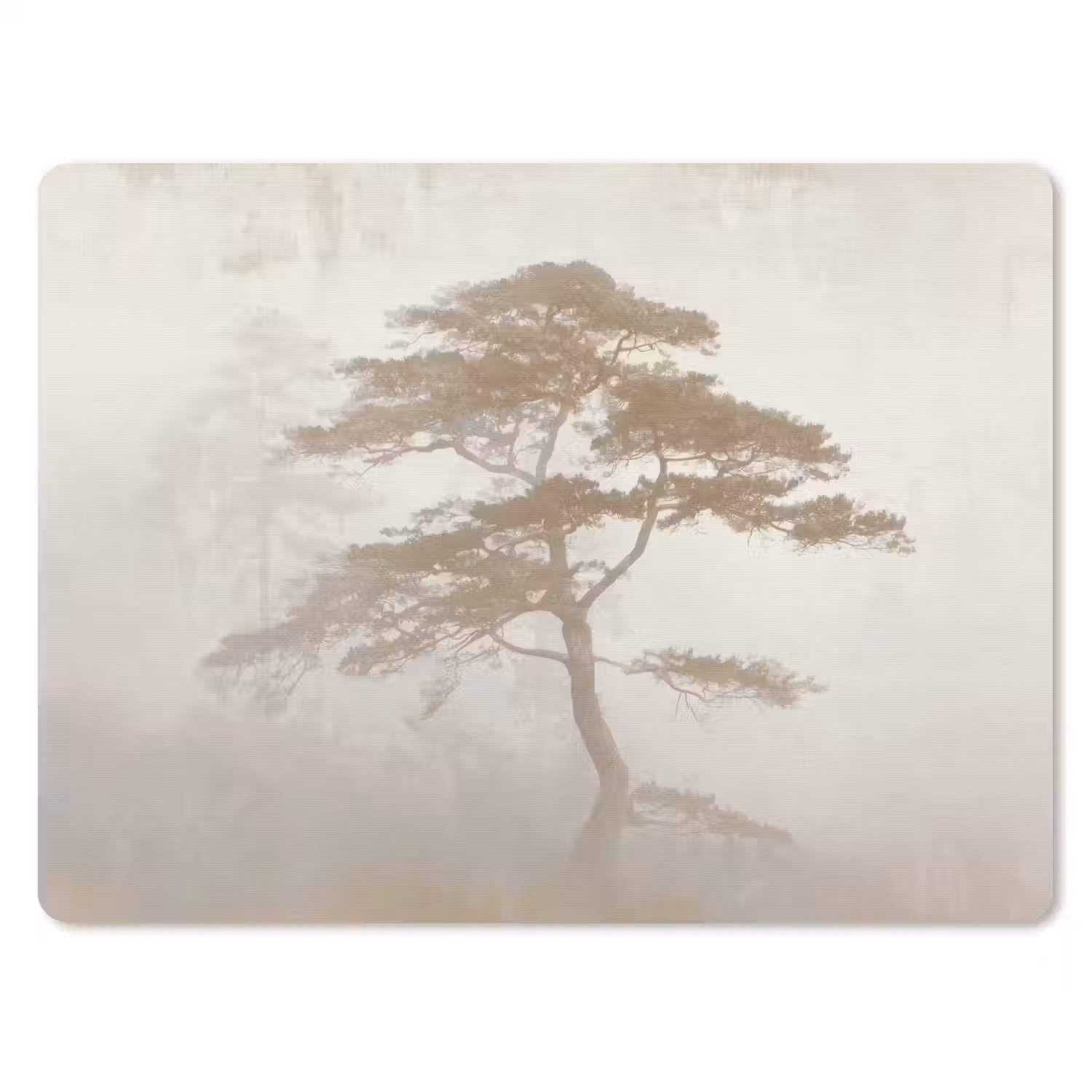 Boom - Oosterse stijl - Landschap muismat rubber klein -3d