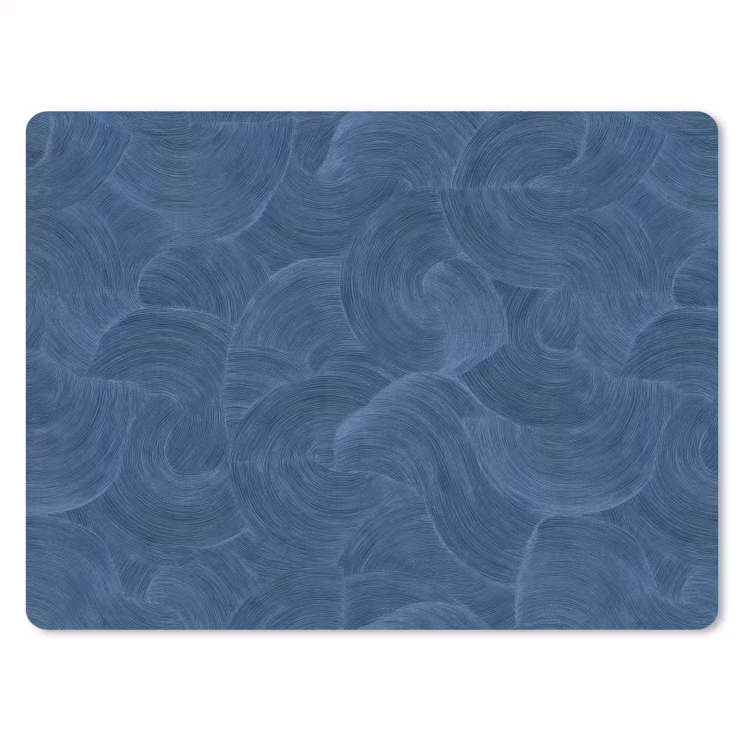 Golven - Textuur - Patroon - Blauw muismat rubber klein 262 -3d