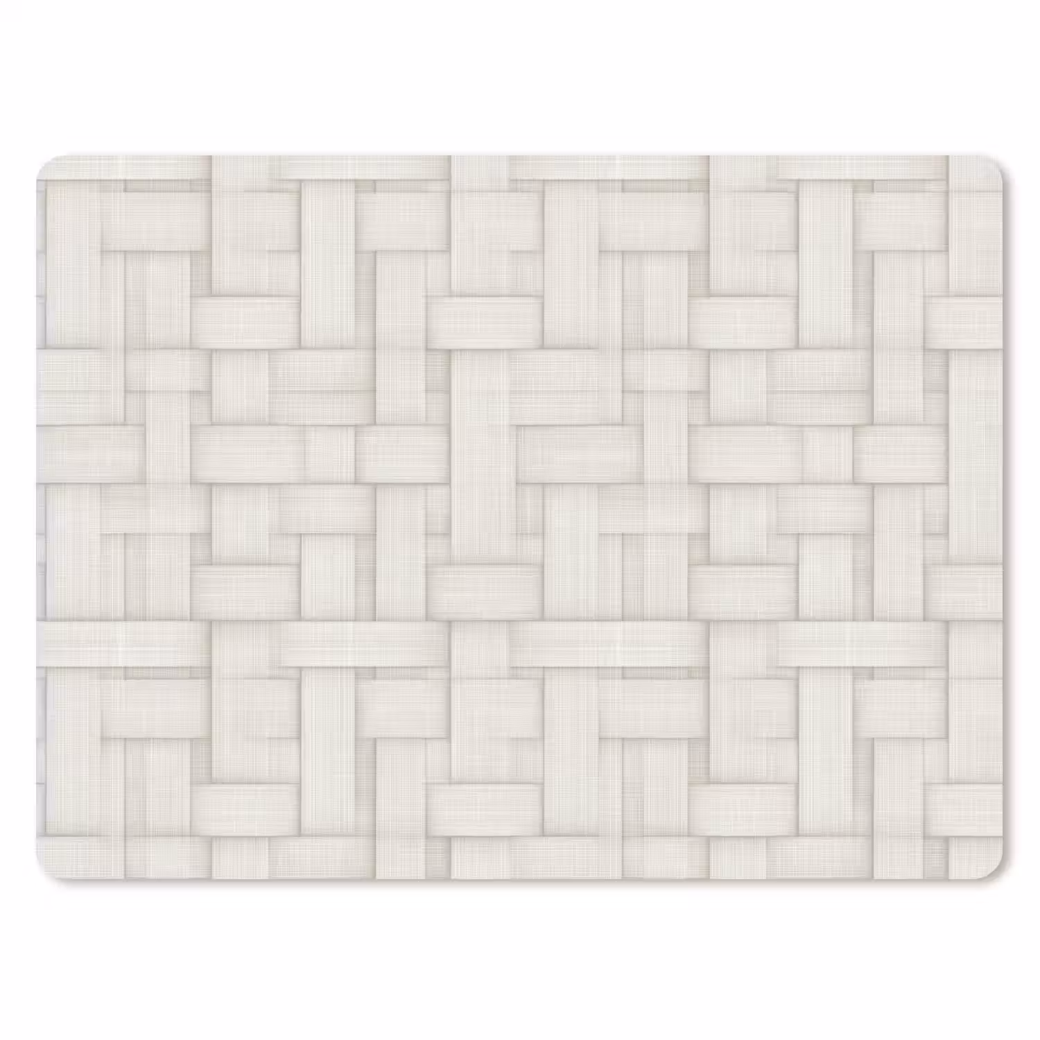 Vlechtwerk - Banen - Beige muismat rubber klein 262 -3d