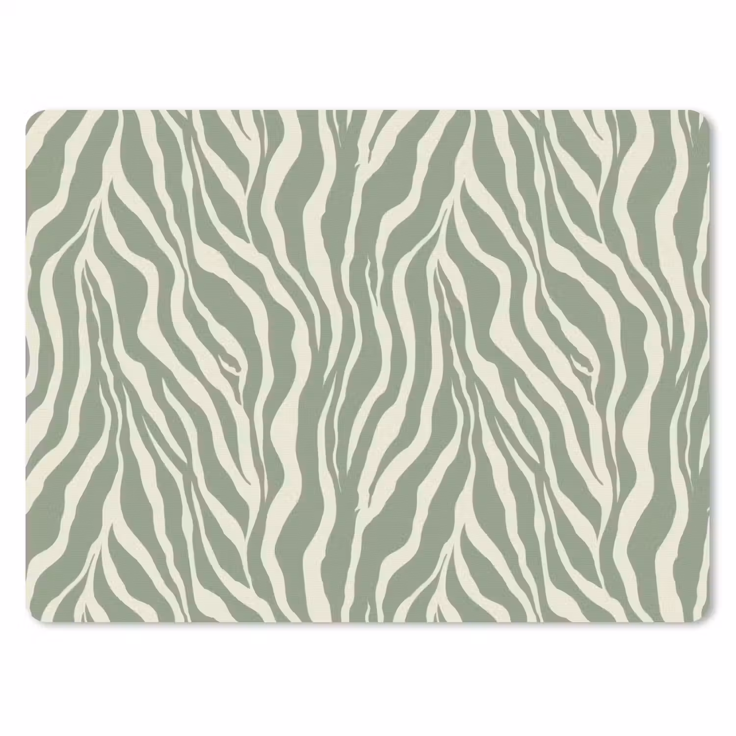 Zebra - Motief - Groen muismat rubber klein 262 -3d