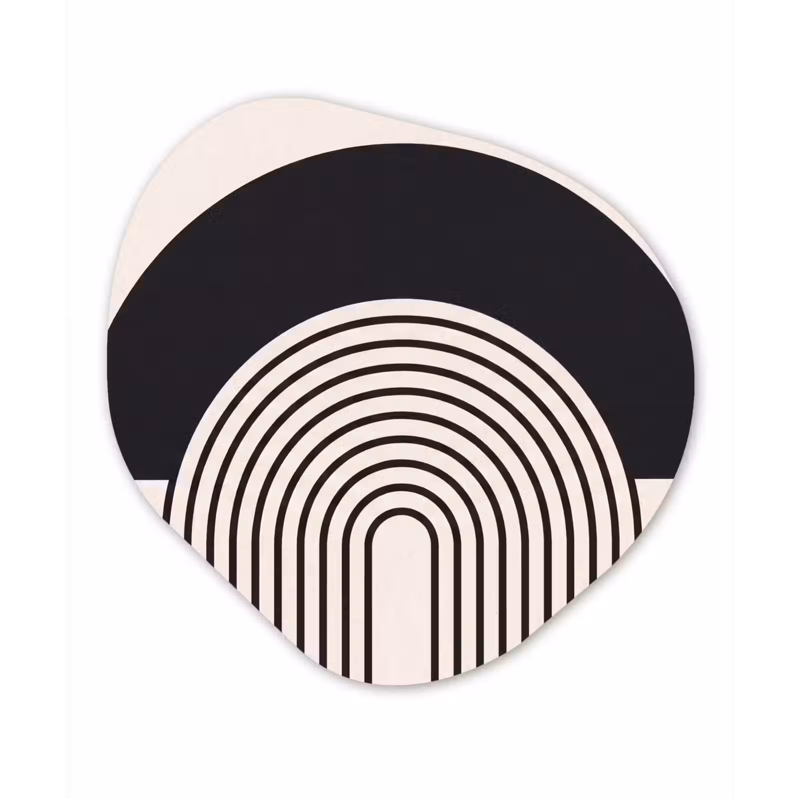 Organic - Forex - Abstract - Arch - Modern - Abstract - Boog - Modern Wandcirkel Organisch Forex 3mm klein