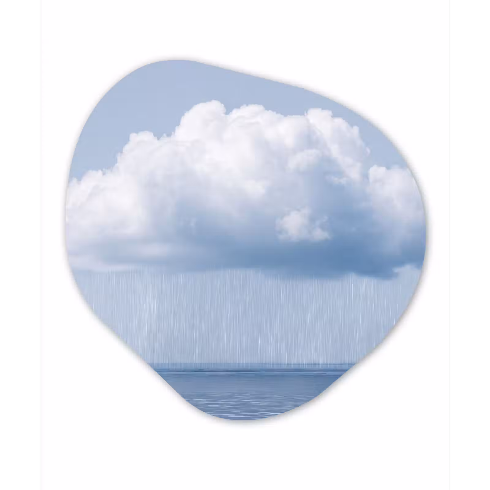 Organic - Forex - Cloud - Rain - Nature - Wolk - Regen - Natuur Wandcirkel Organisch Forex 3mm klein
