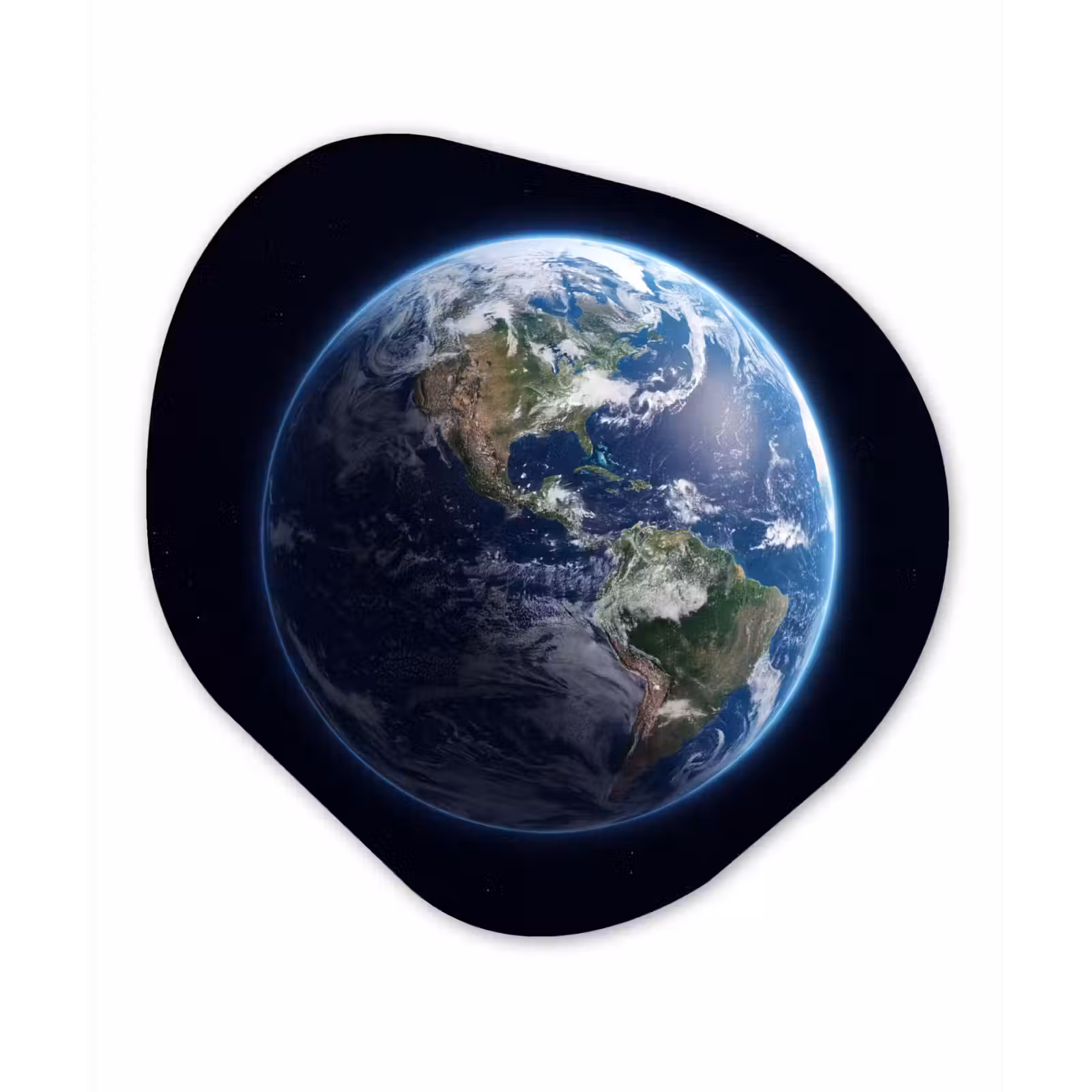 Organic - Forex - Earth - Space - Cosmos - Aarde - Ruimte - Kosmos Wandcirkel Organisch Forex 3mm klein