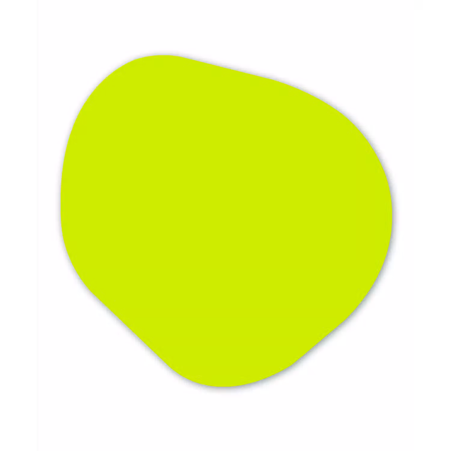 Electric - Lemon - Geel Wandcirkel Organisch Forex 3mm klein 629 -3d