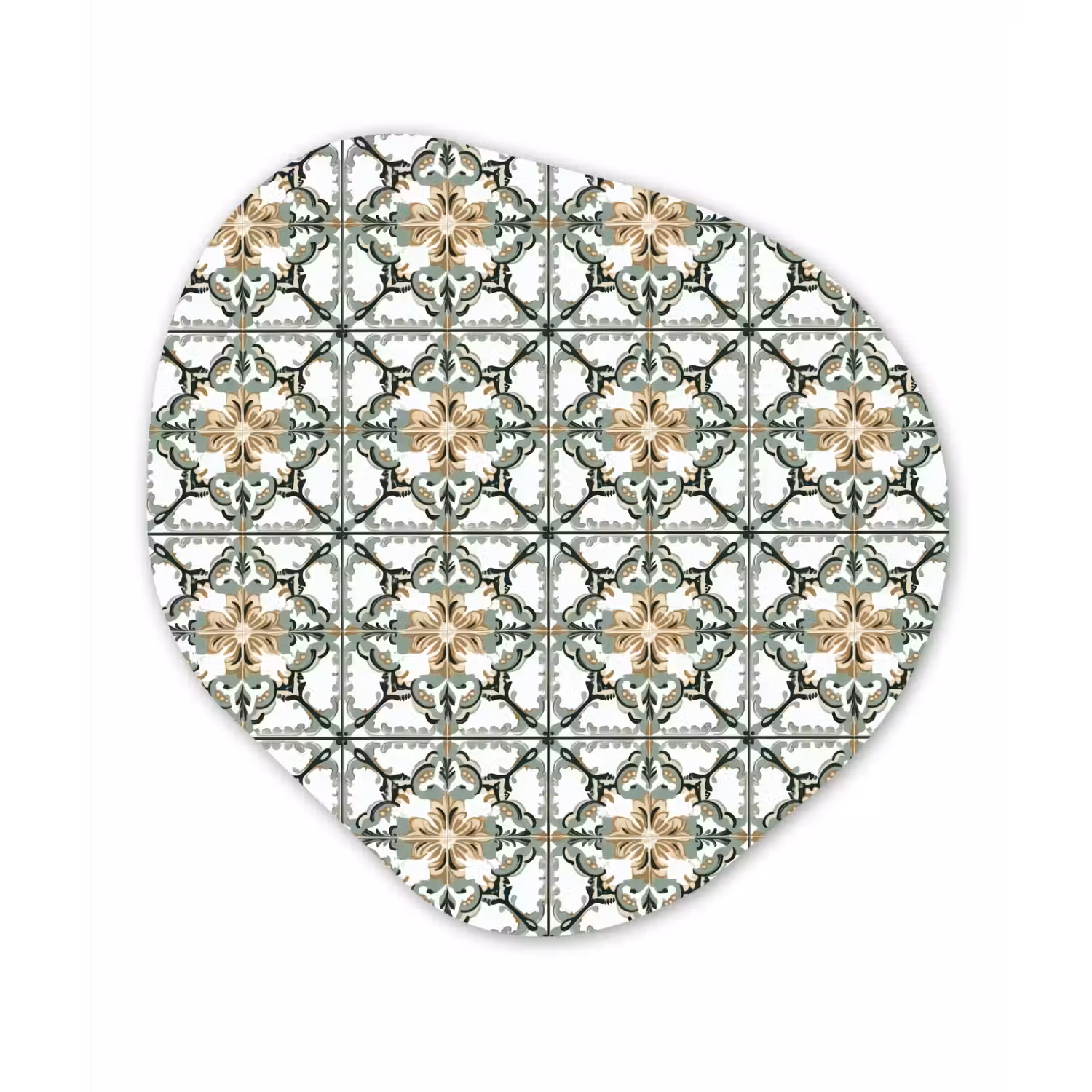 Floraal - Verweerd - Keurrijk Wandcirkel Organisch Forex 3mm klein 629 -3d