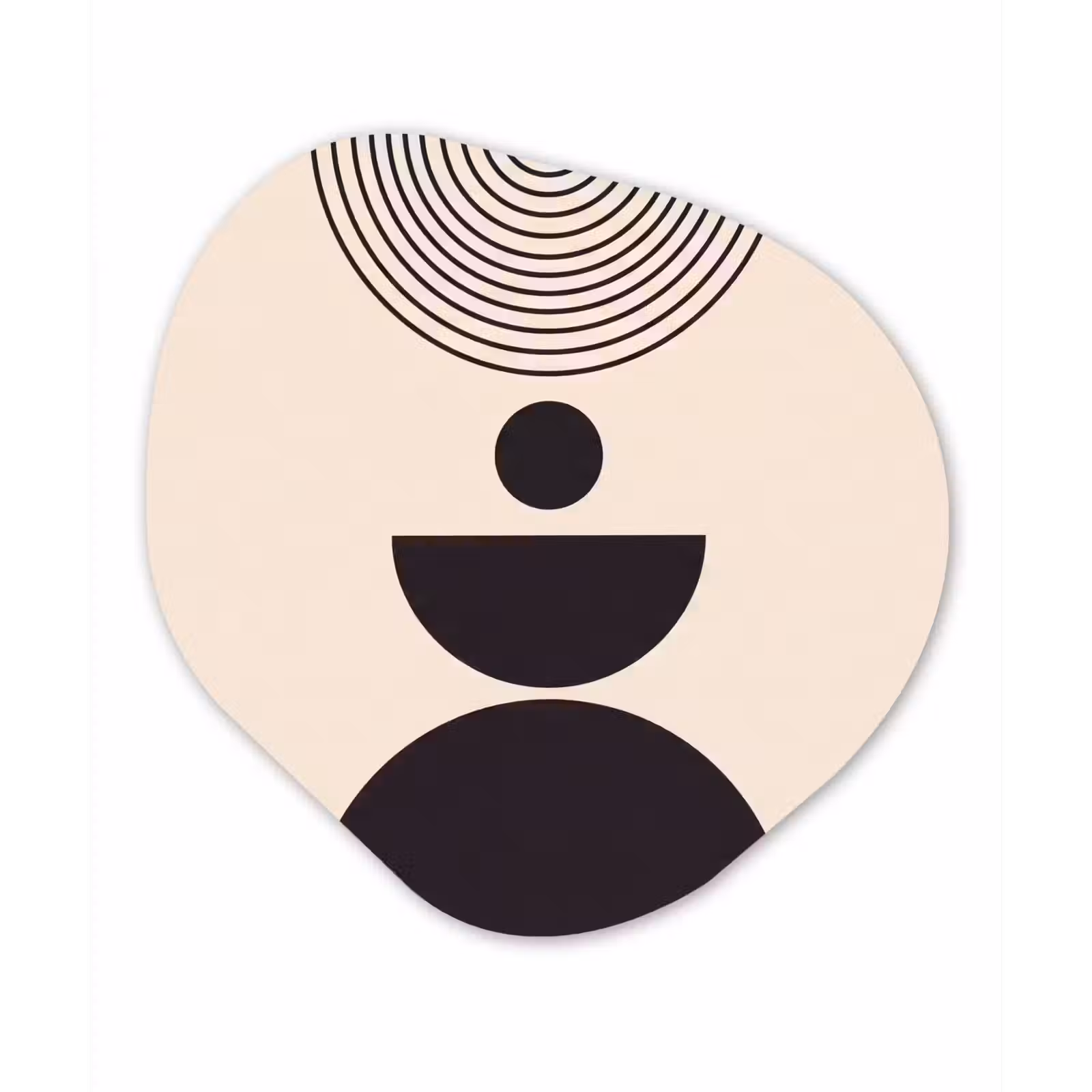 Organic - Forex - Geometric Balance - Art - Geometrische balans - Kunst Wandcirkel Organisch Forex 3mm klein